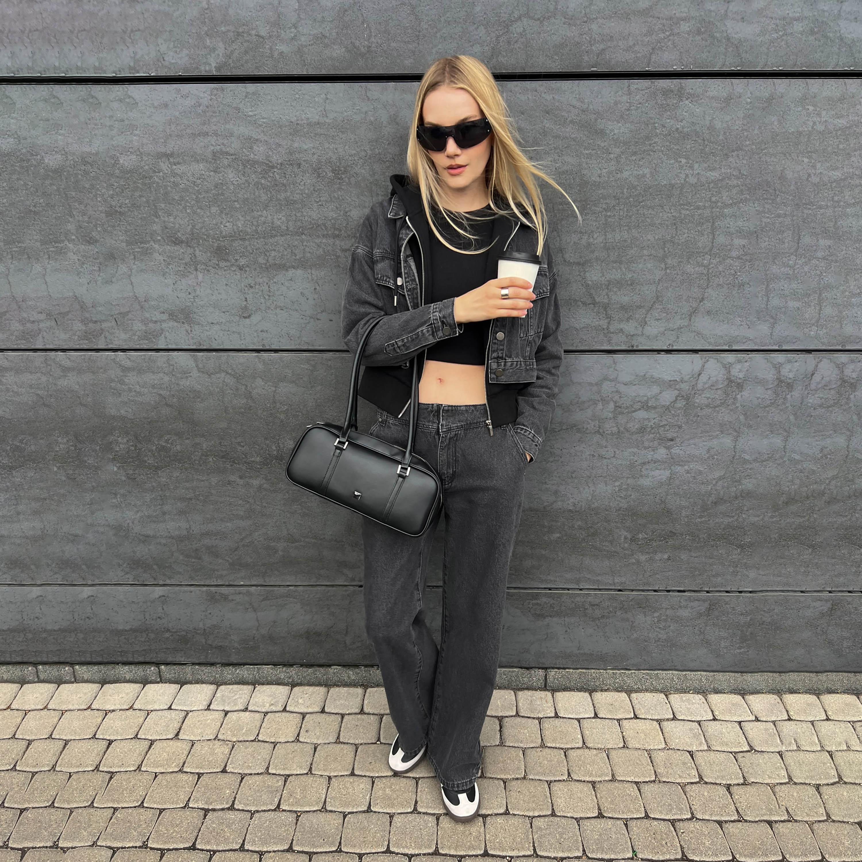 جاكيت جينز حريمي رمادي بياقة من ليتشي-women-winterwear-coatsandjackets-jackets-image-4