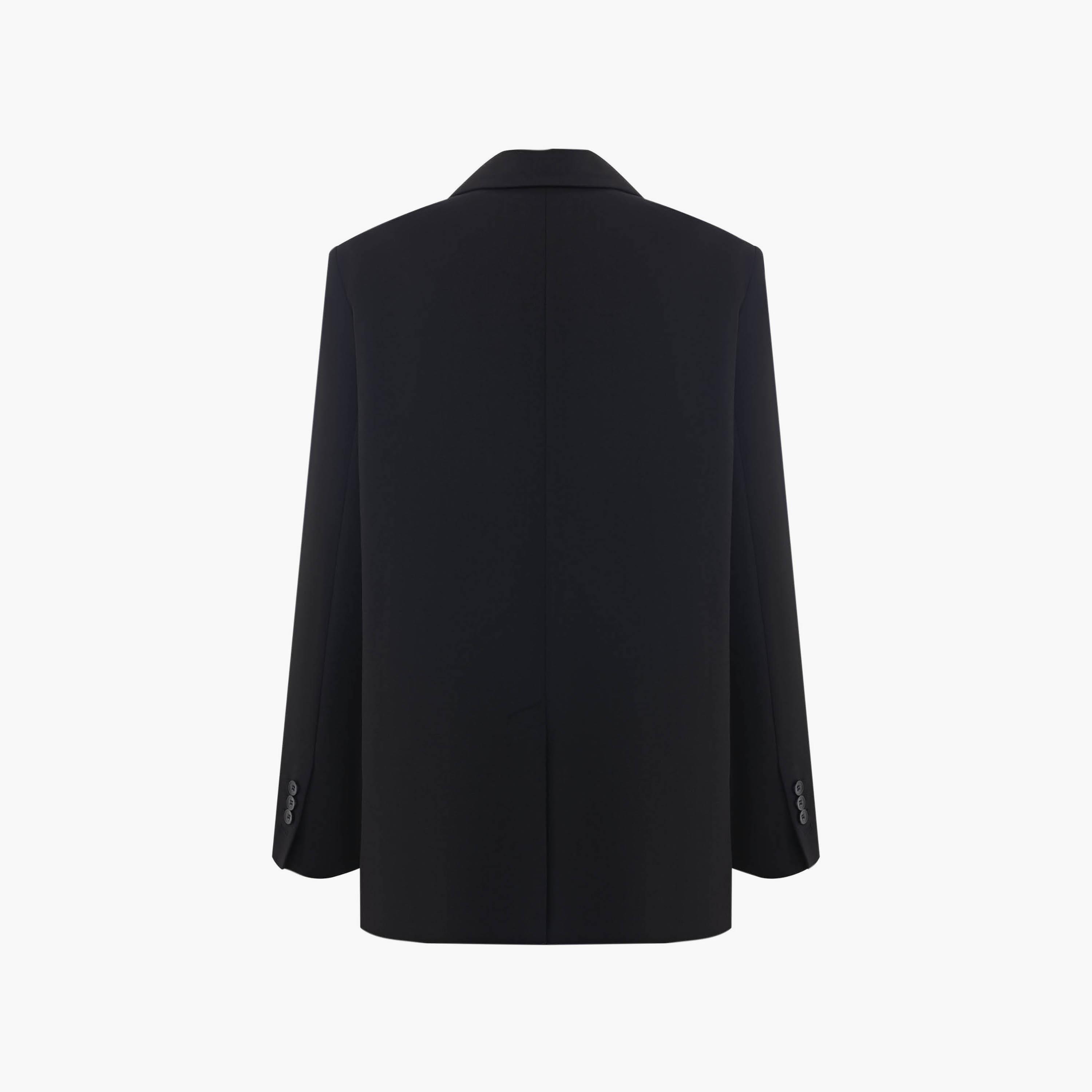 بليزر بصف أزرار واحد وبياقة لايبيل للنساء من ليتشي-women-clothing-coatsandjackets-blazers-image-6