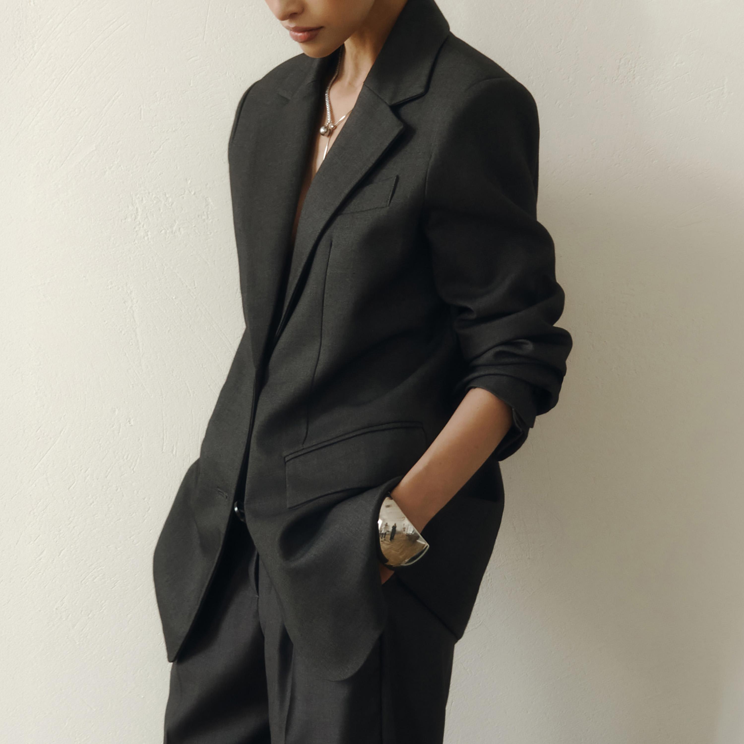 Lichi Lapel Collar Women's Single Breasted Blazer-women-clothing-coatsandjackets-blazers-image-4