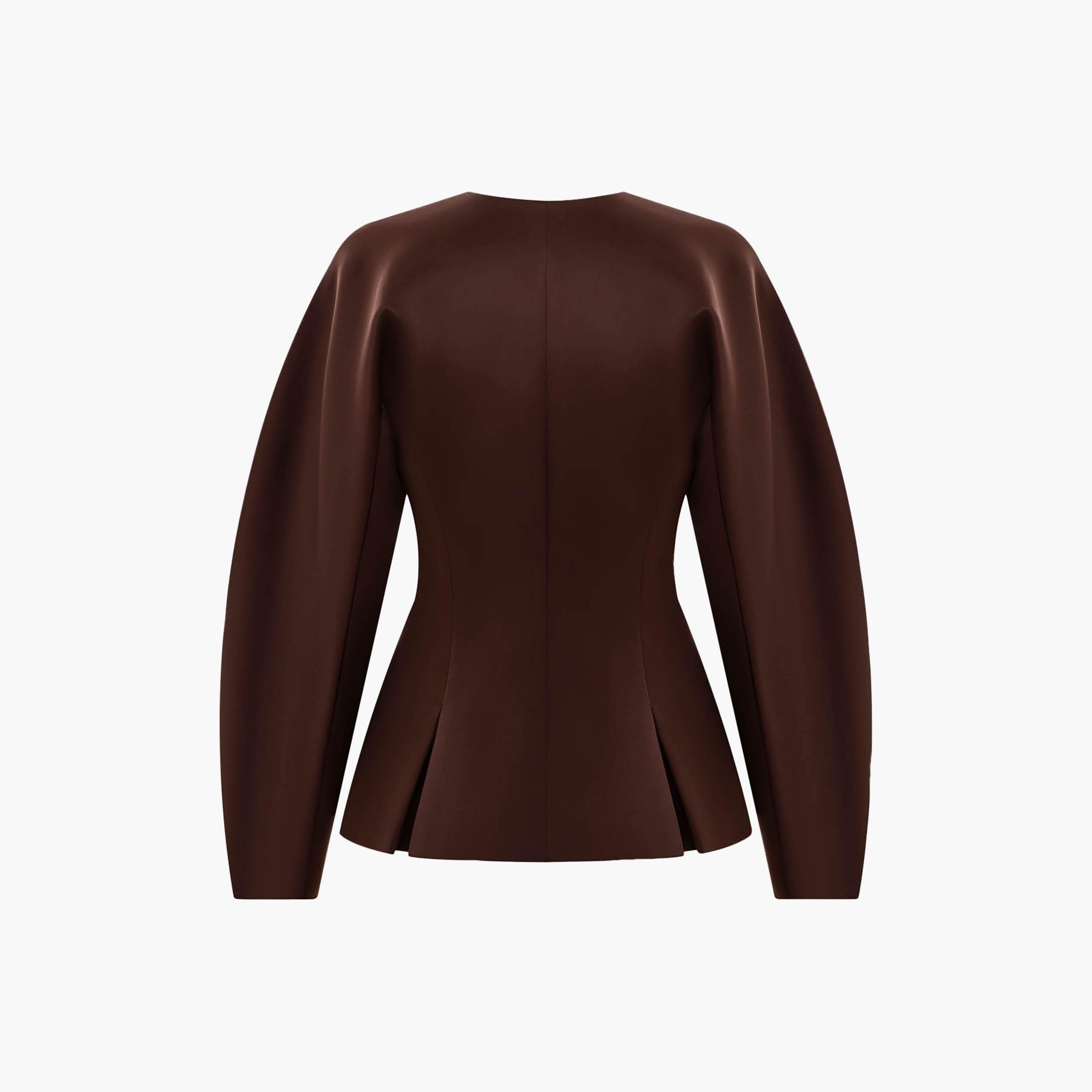 بلازر نسائي بأكمام فضفاضة وضخمة من ليتشي-women-clothing-coatsandjackets-blazers-image-6