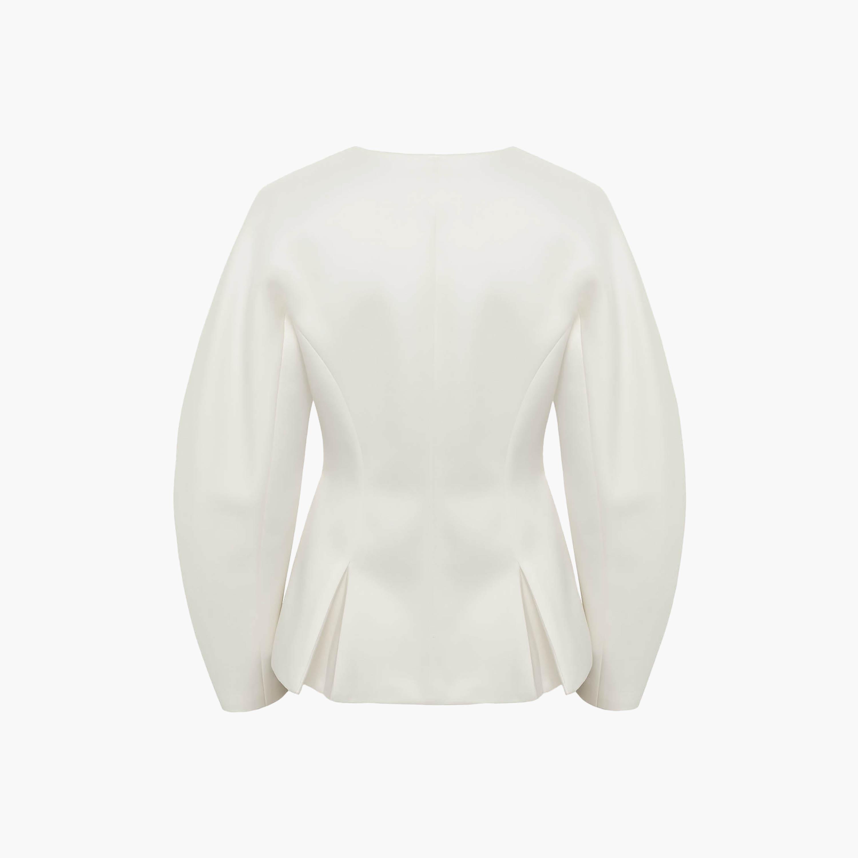 بلازر نسائي بأكمام فضفاضة وضخمة من ليتشي-women-clothing-coatsandjackets-blazers-image-5