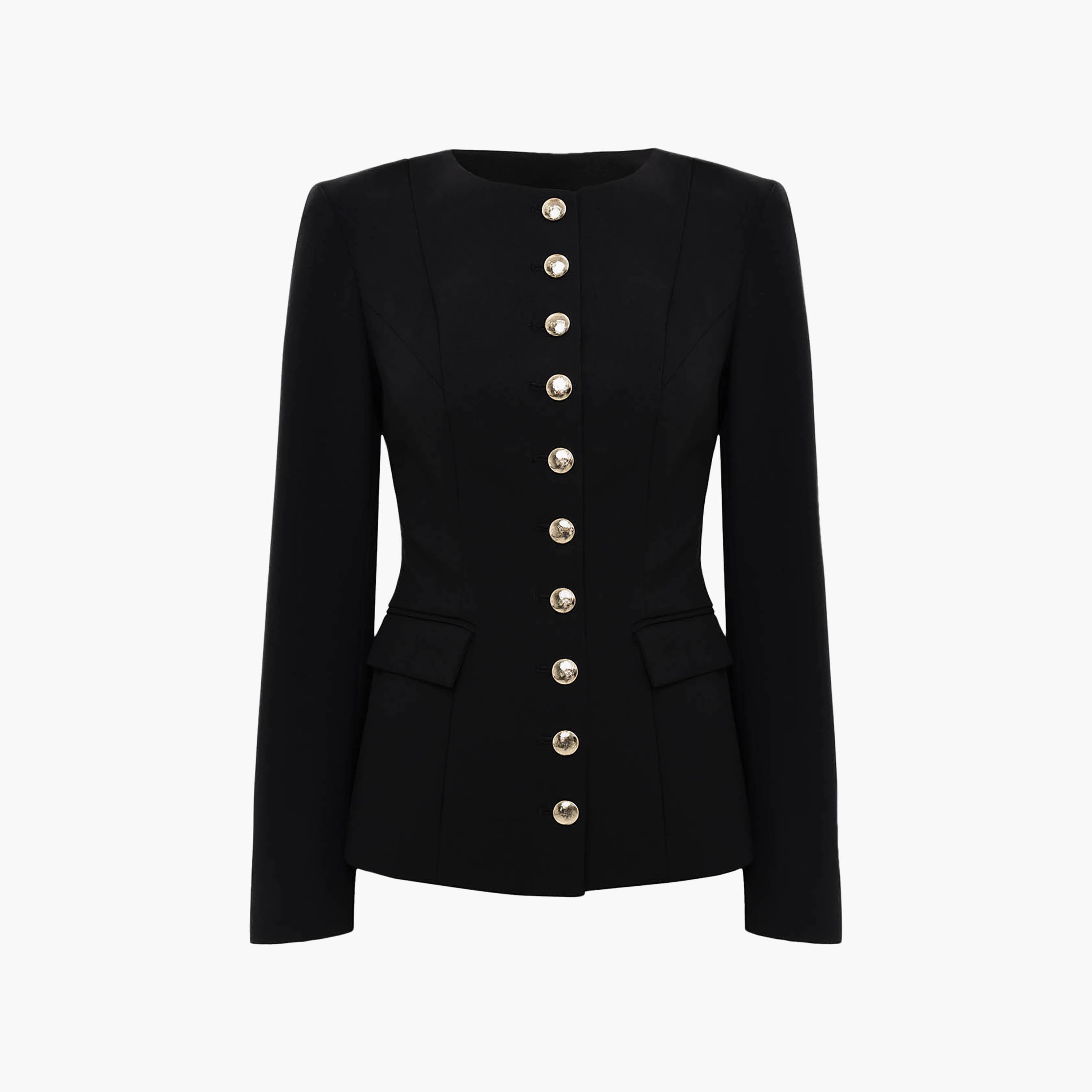 بلازر نسائي باللون الأسود من ليتشي-women-clothing-coatsandjackets-blazers-image-5