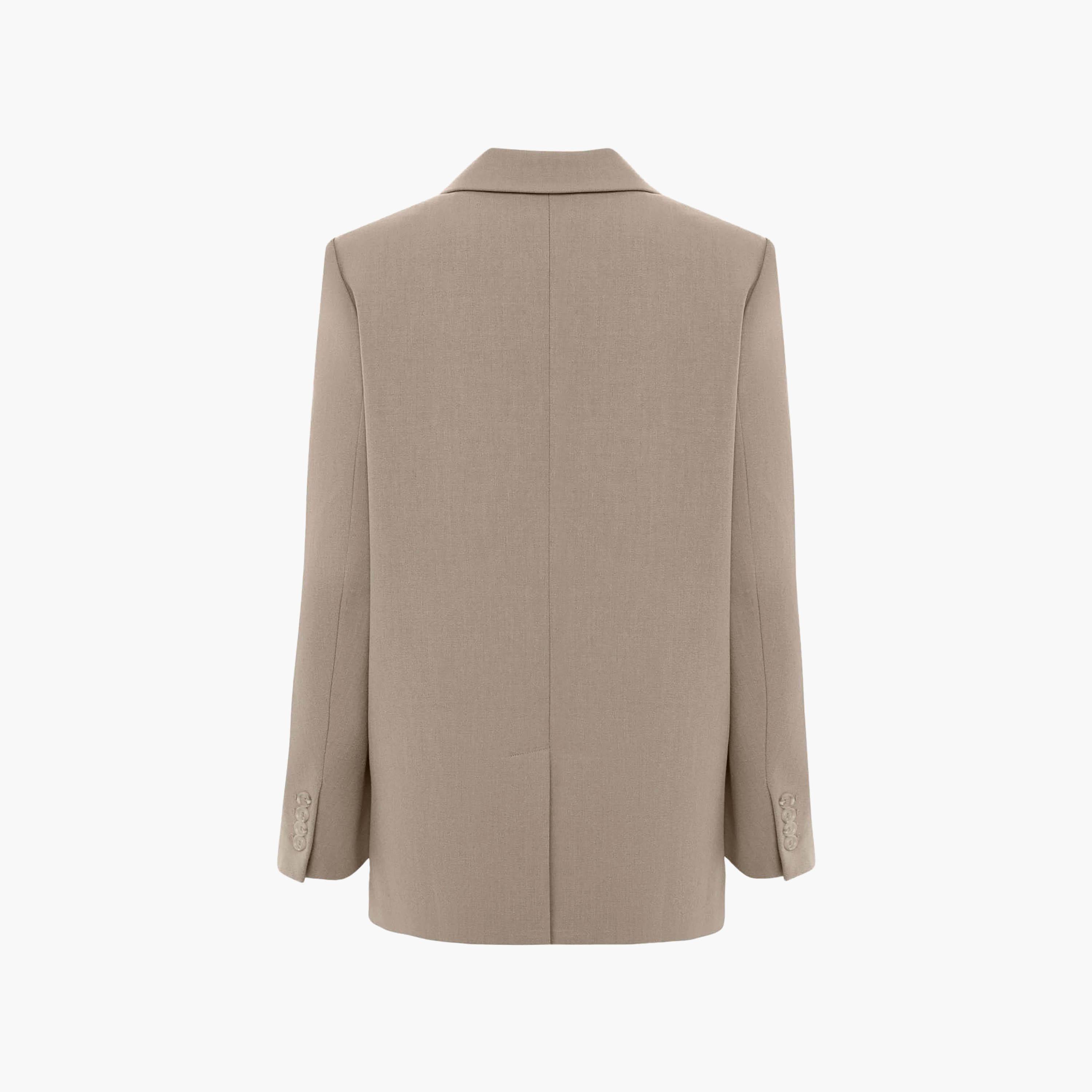 بلازر نسائي بياقة لابل باللون البيج من ليتشي-women-clothing-coatsandjackets-blazers-image-5
