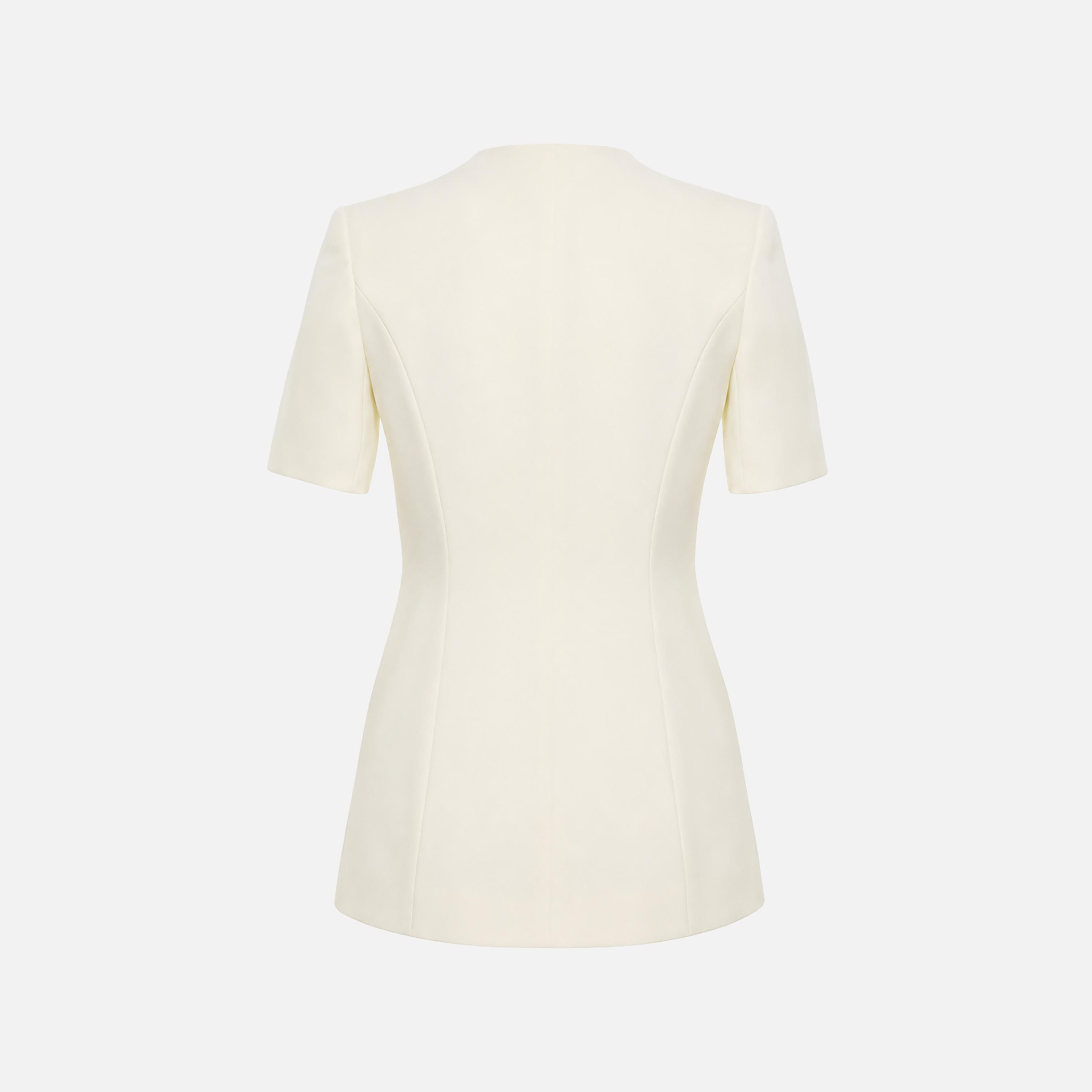 بلازر حريمي بياقة مطوية من ليتشي-women-clothing-coatsandjackets-blazers-image-6