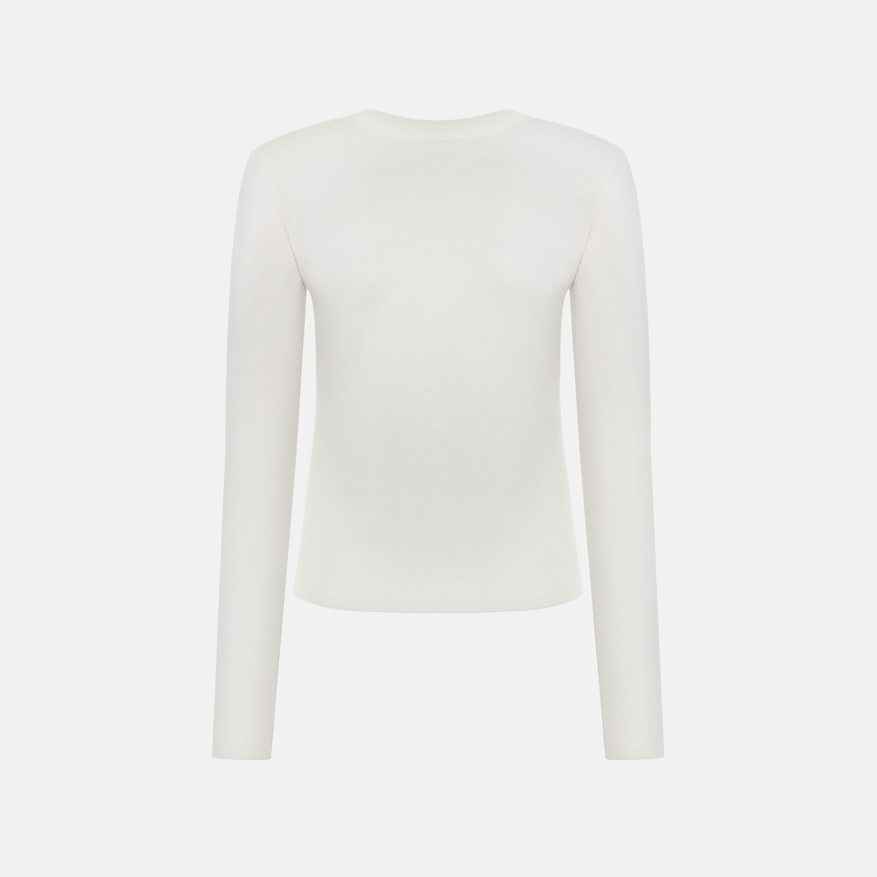 كارديجان حريمي بلون الكريمه من ليتشي-women-winterwear-cardigansandjumpers-cardigans-image-6