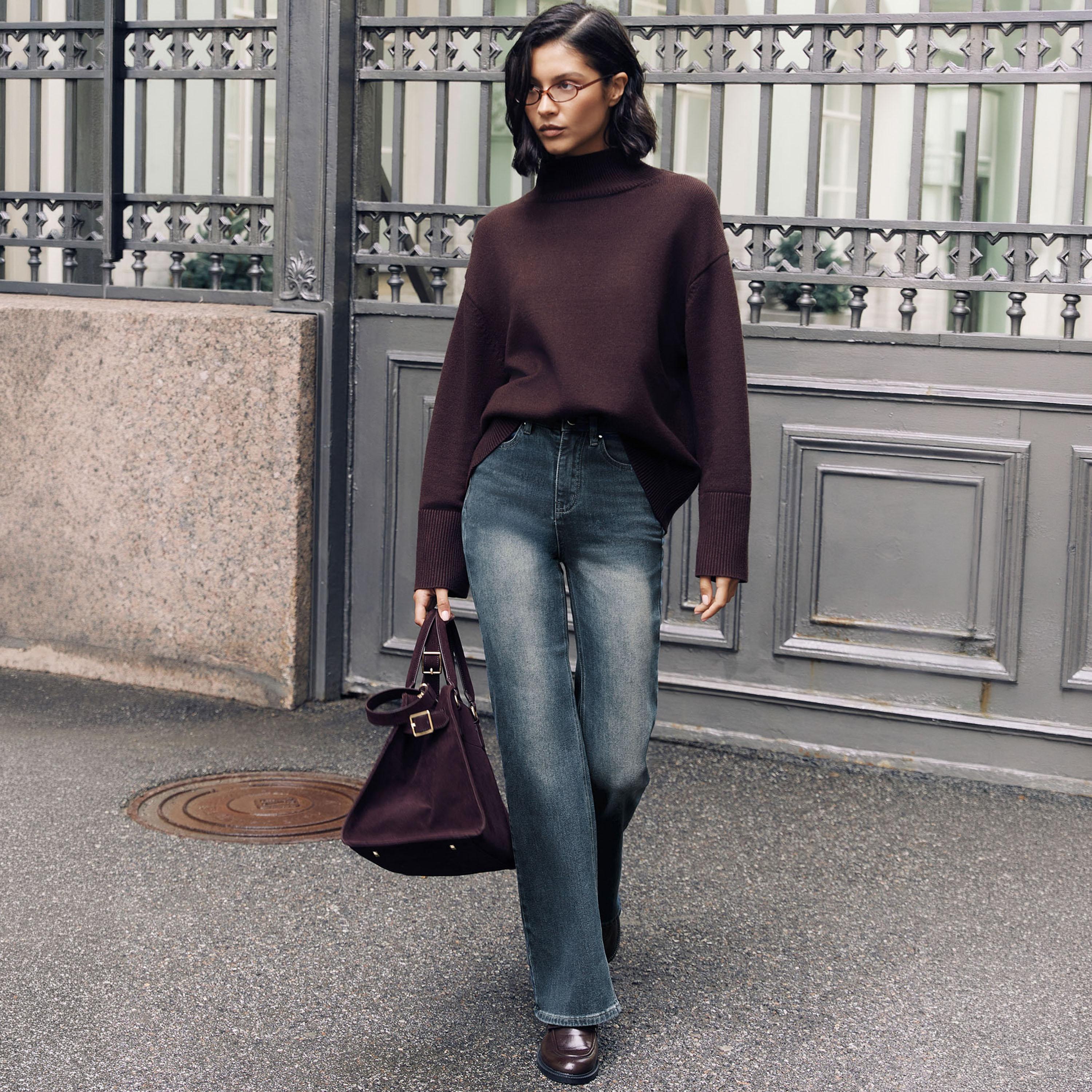 بنطلون جينز أزرق للنساء من ليتشي-women-clothing-bottoms-jeans-image-2