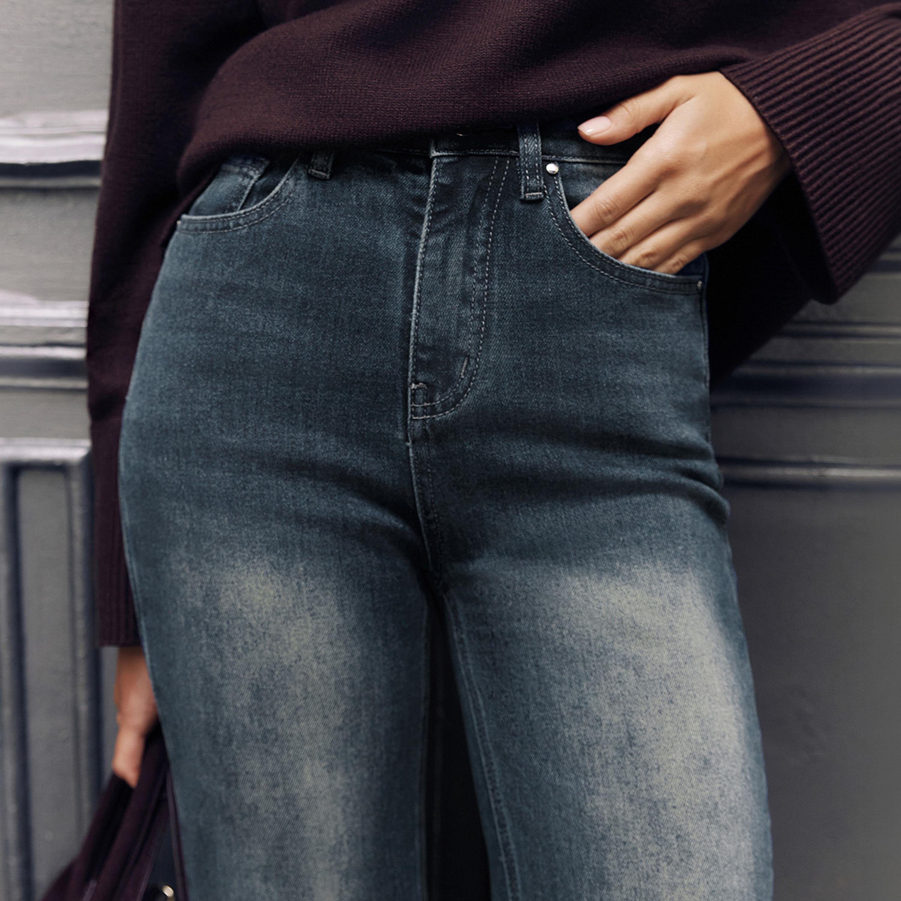 بنطلون جينز أزرق للنساء من ليتشي-women-clothing-bottoms-jeans-image-4