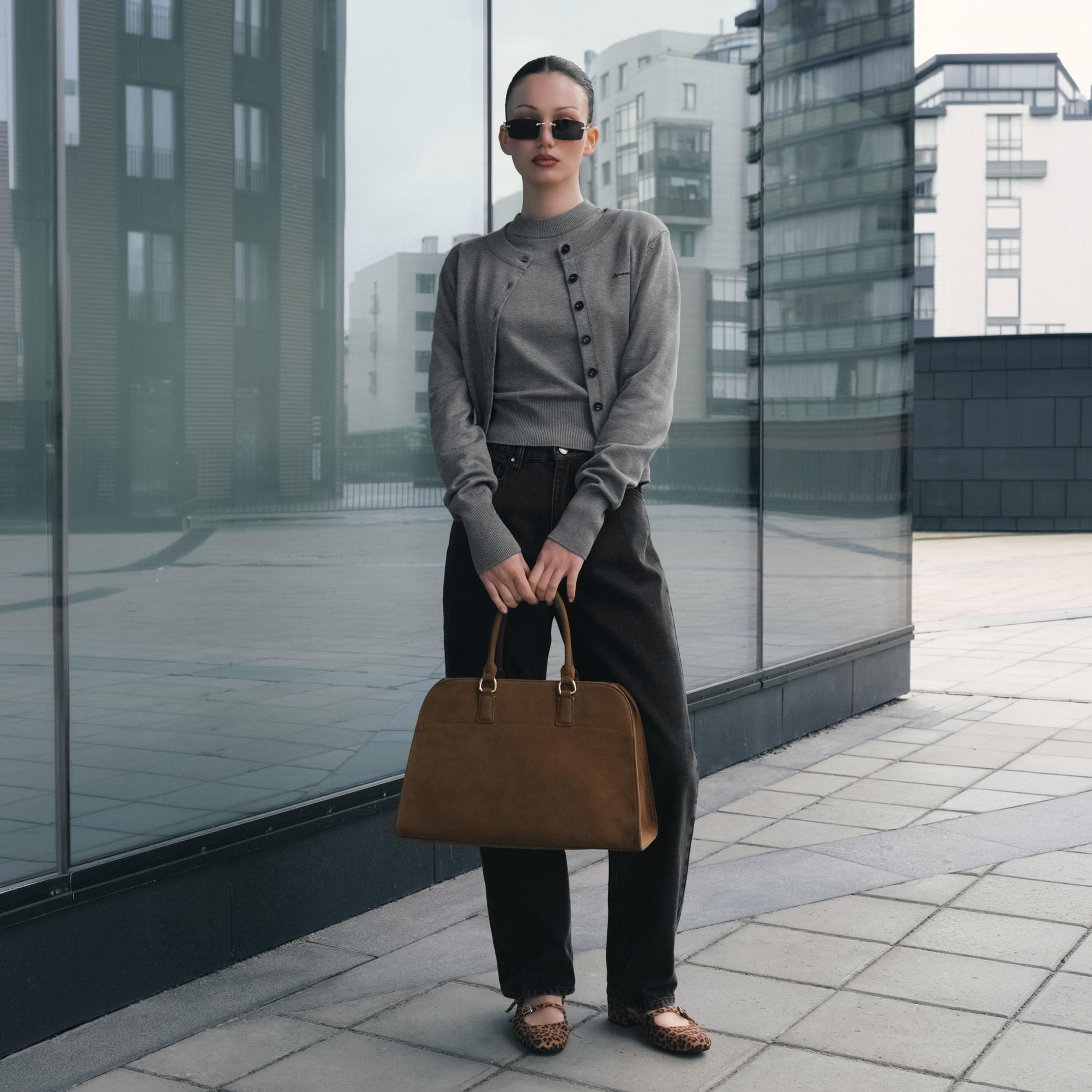 بنطلون جينز تشاركول للنساء من ليتشي-women-clothing-bottoms-jeans-image-2