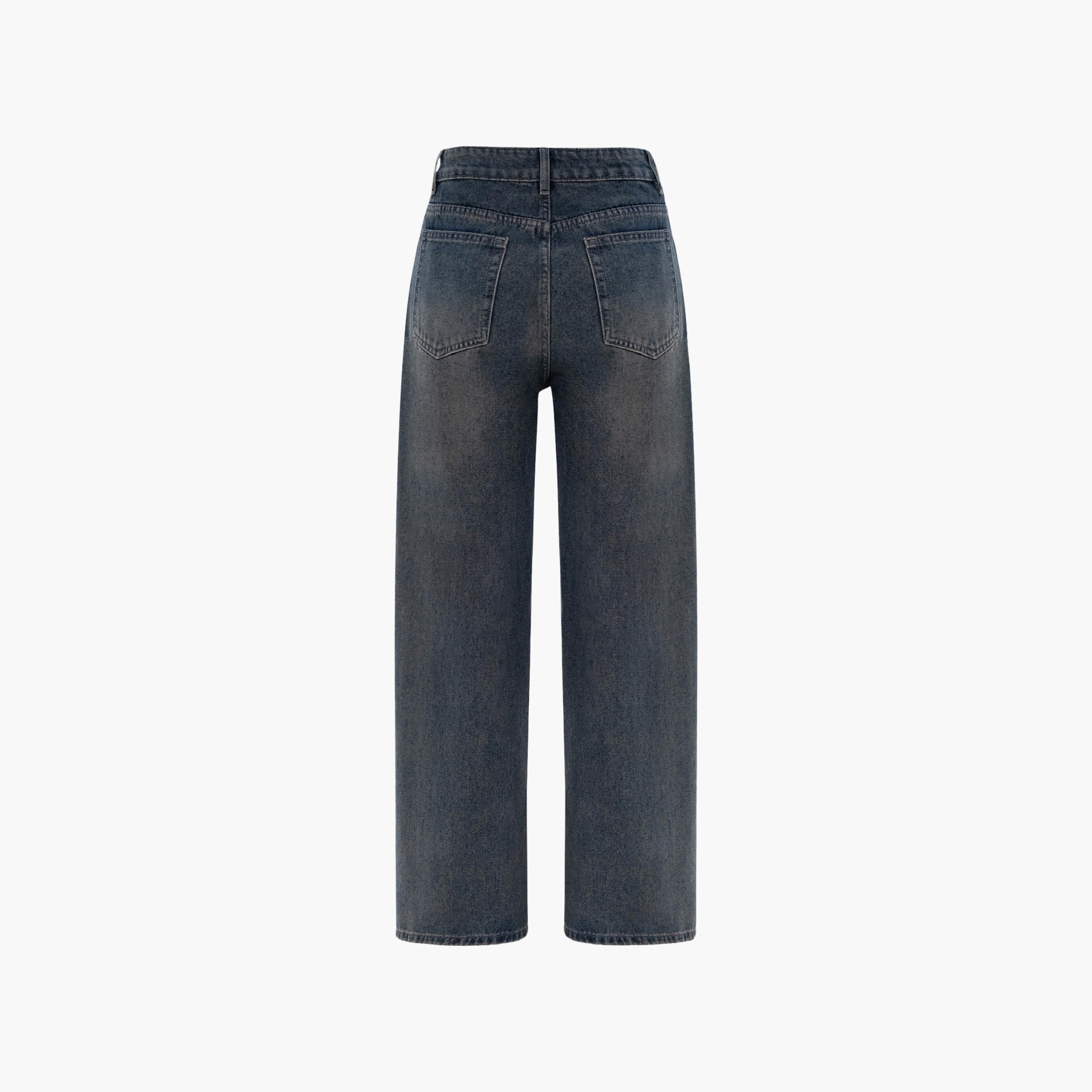 بنطال جينز نسائي بقصة أرجل واسعة بغسيل خفيف باللون الأزرق من ليتشي-women-clothing-bottoms-jeans-image-6