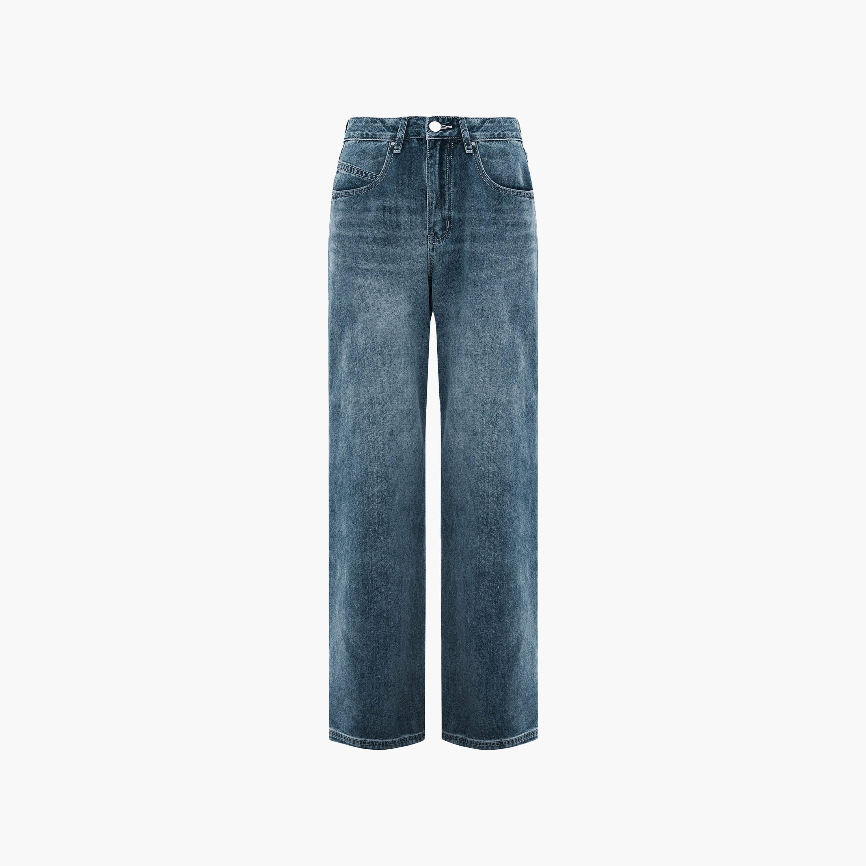 بنطال جينز نسائي كلوش (فليرد) بغسيل خفيف من ليتشي-women-clothing-bottoms-jeans-image-5