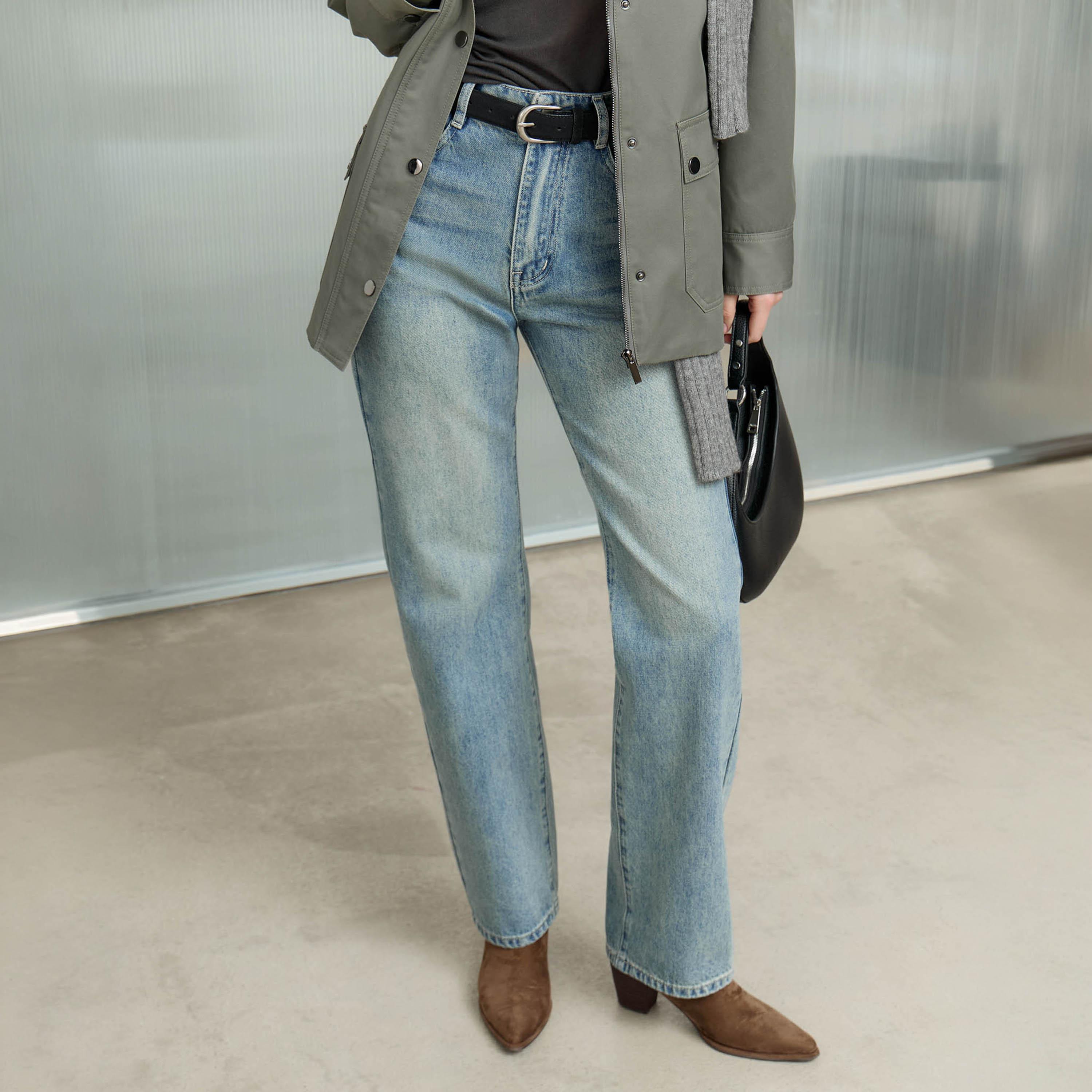 بنطلون جينز أزرق للنساء من ليتشي-women-clothing-bottoms-jeans-image-1