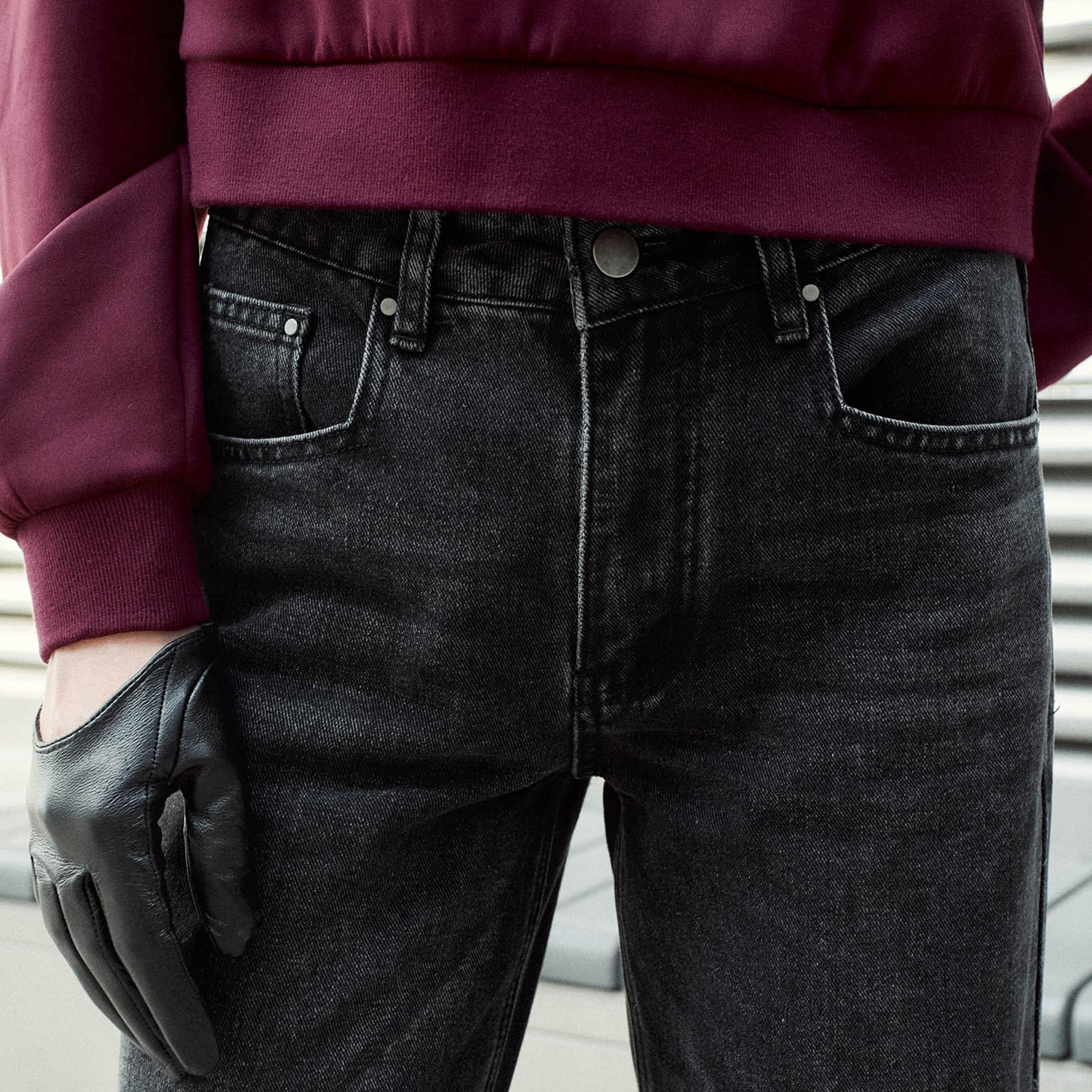 بنطلون جينز رمادي للنساء من ليتشي-women-clothing-bottoms-jeans-image-4