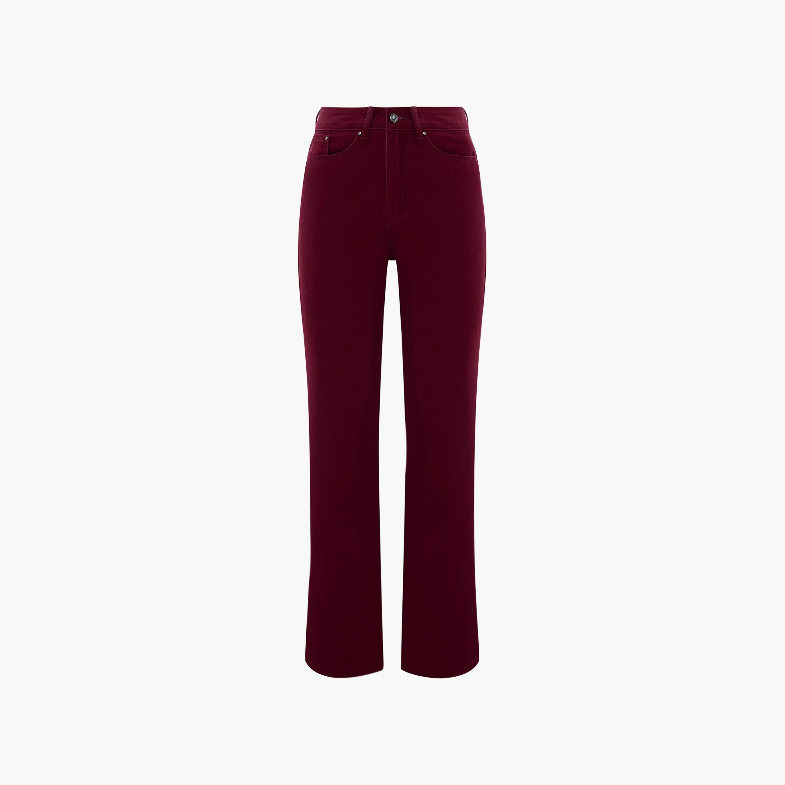 بنطلون جينز أحمر للنساء من ليتشي-women-clothing-bottoms-jeans-image-4