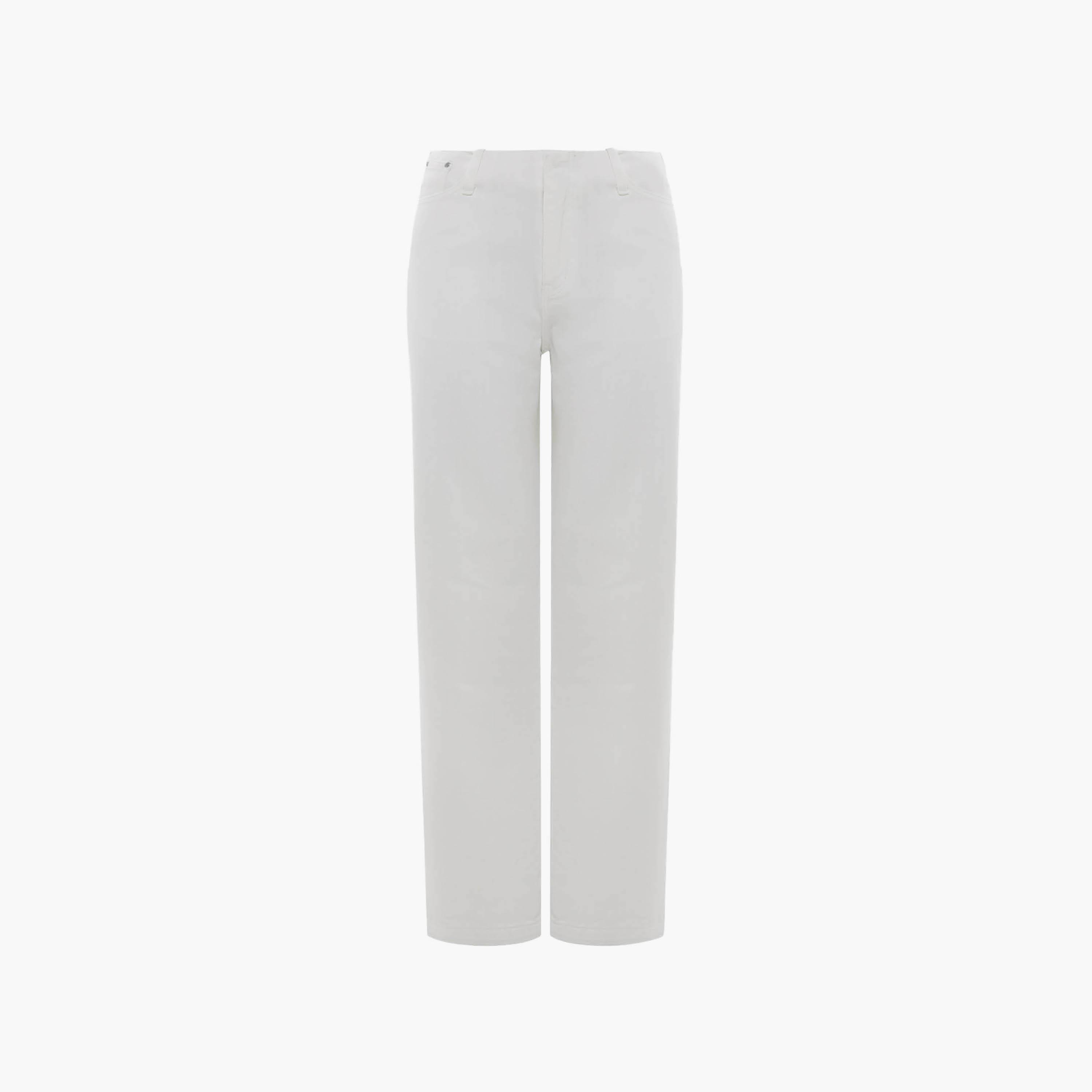 بنطال جينز نسائي بقصة مستقيمة باللون الأبيض من ليتشي-women-clothing-bottoms-jeans-image-5