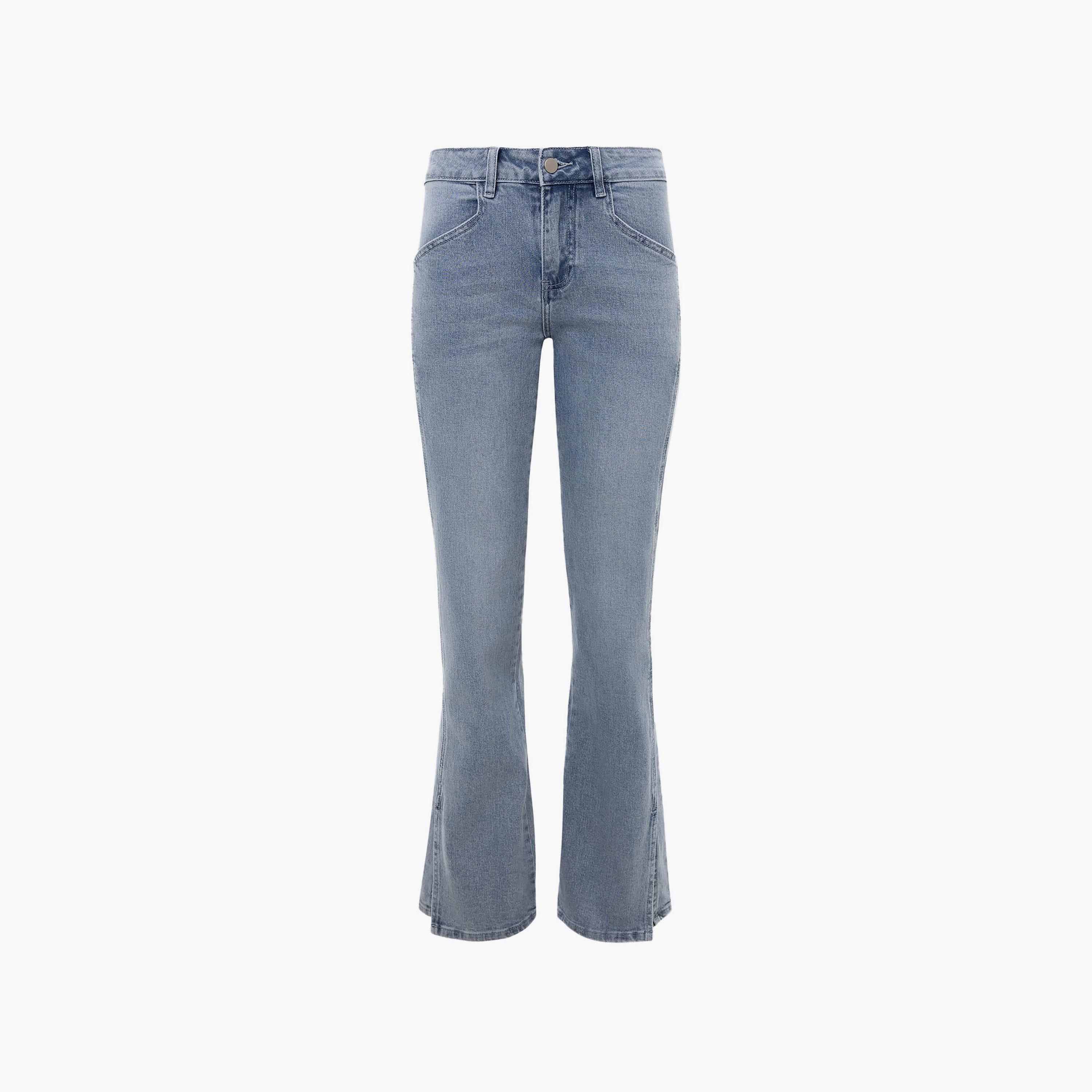 بنطال جينز نسائي بقصة بوت كات (شارلستون) باللون الأزرق من ليتشي-women-clothing-bottoms-jeans-image-5