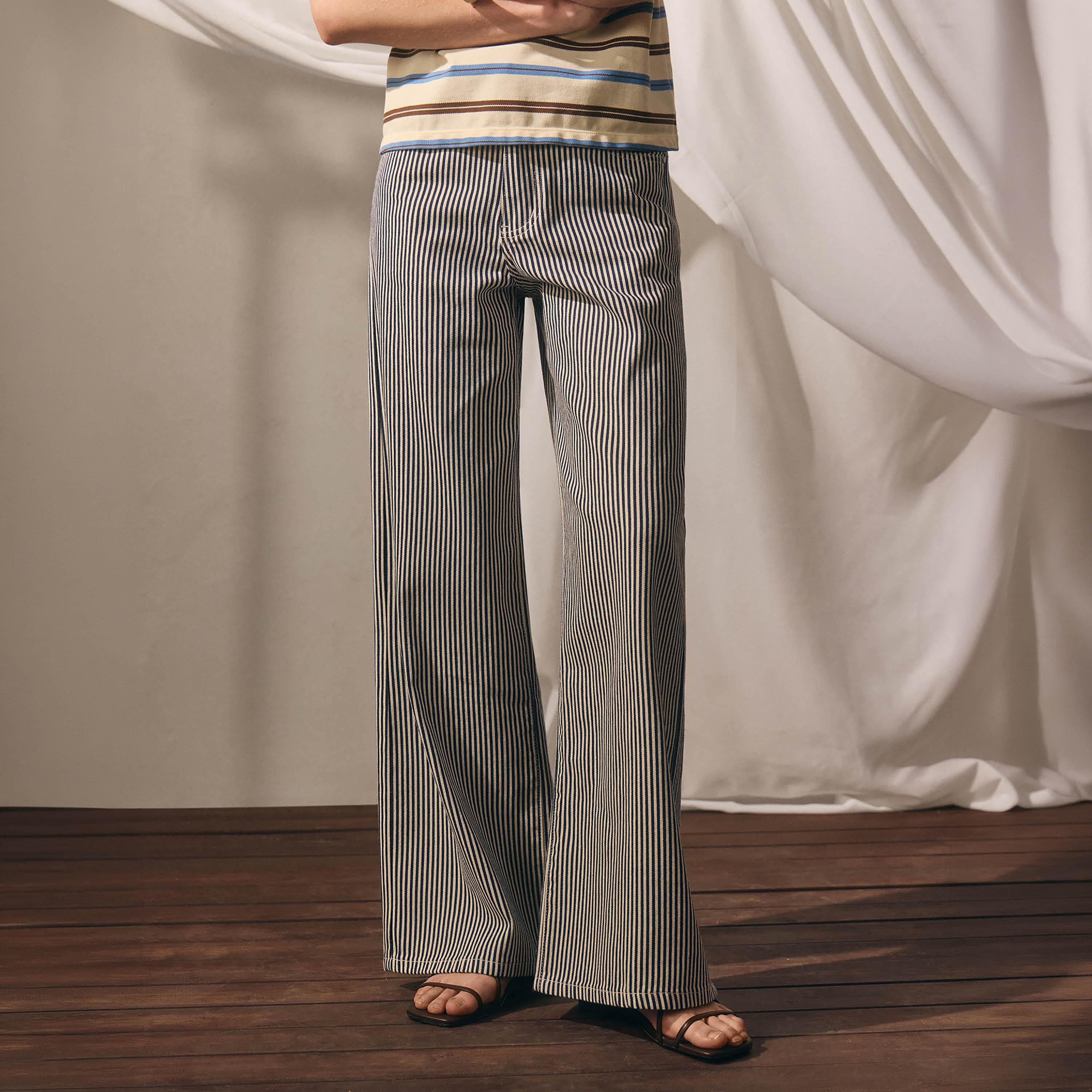 بنطال جينز نسائي بقصة مريحة (ريلاكسد) مخطط من ليتشي-women-clothing-bottoms-jeans-image-1