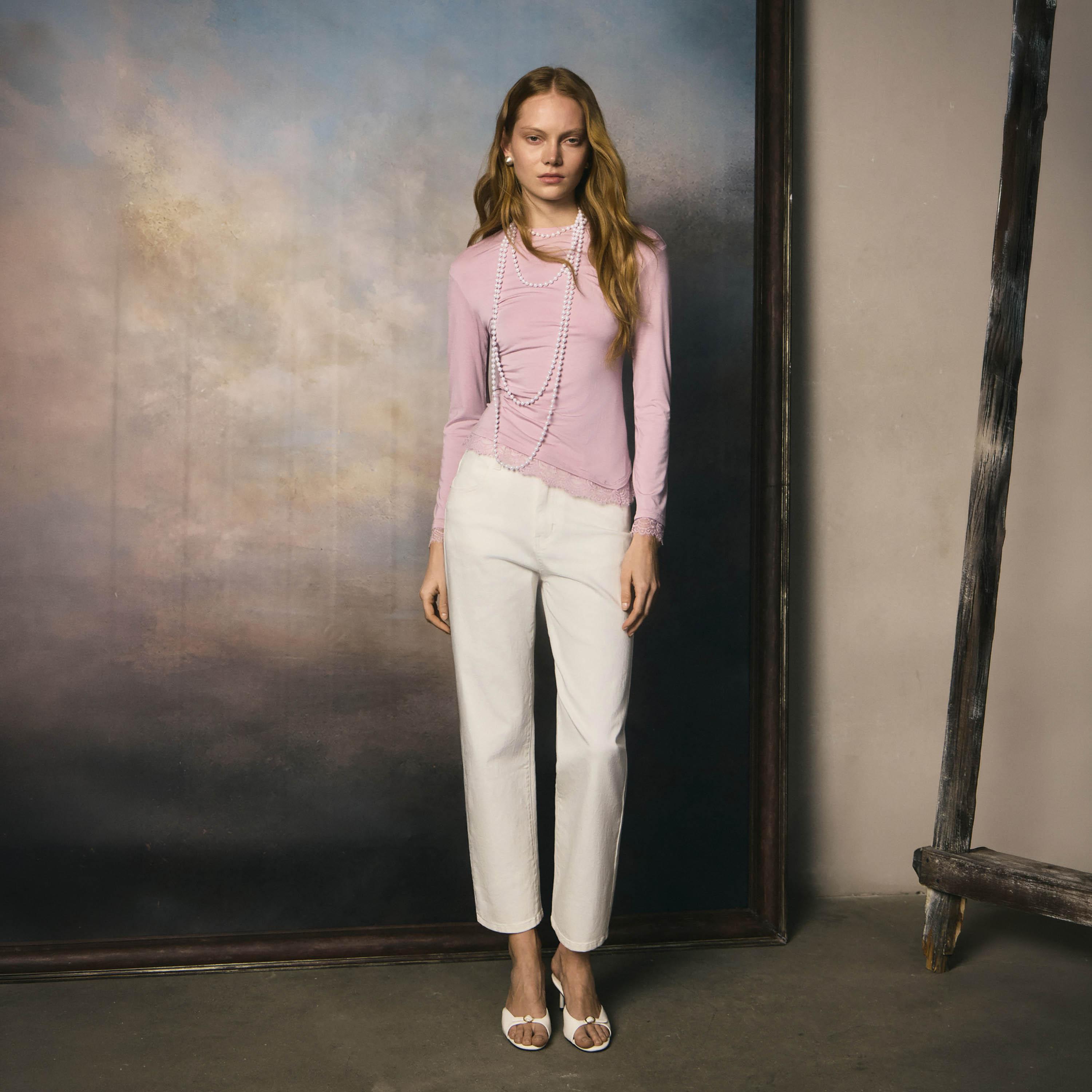 بنطال جينز نسائي بقصة مستقيمة من ليتشي-women-clothing-bottoms-jeans-image-3