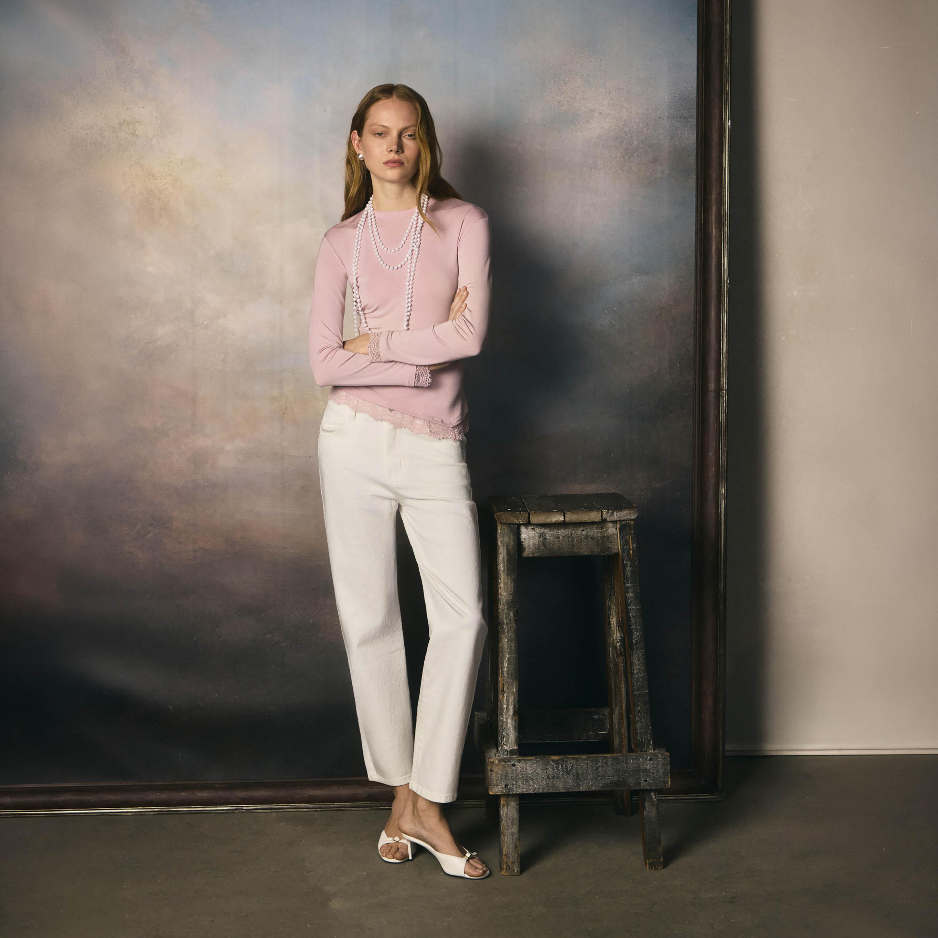 بنطال جينز نسائي بقصة مستقيمة من ليتشي-women-clothing-bottoms-jeans-image-4