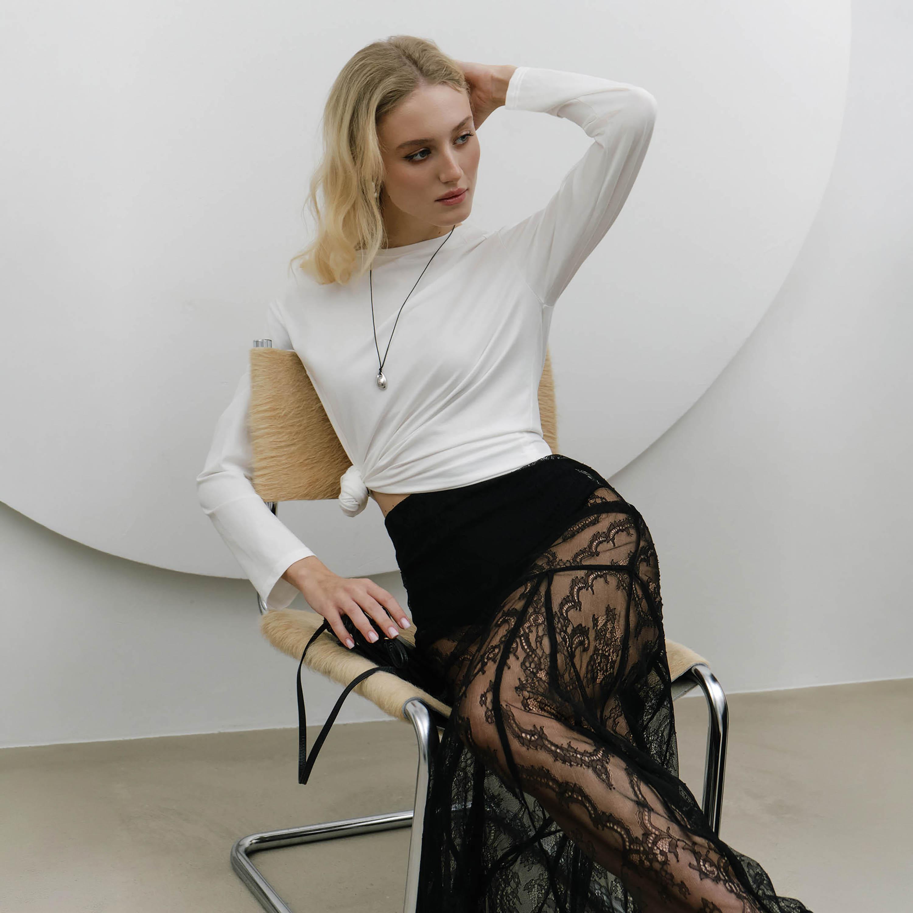 توب أبيض للنساء من ليتشي-women-clothing-shirtsandblouses-blouses-image-1