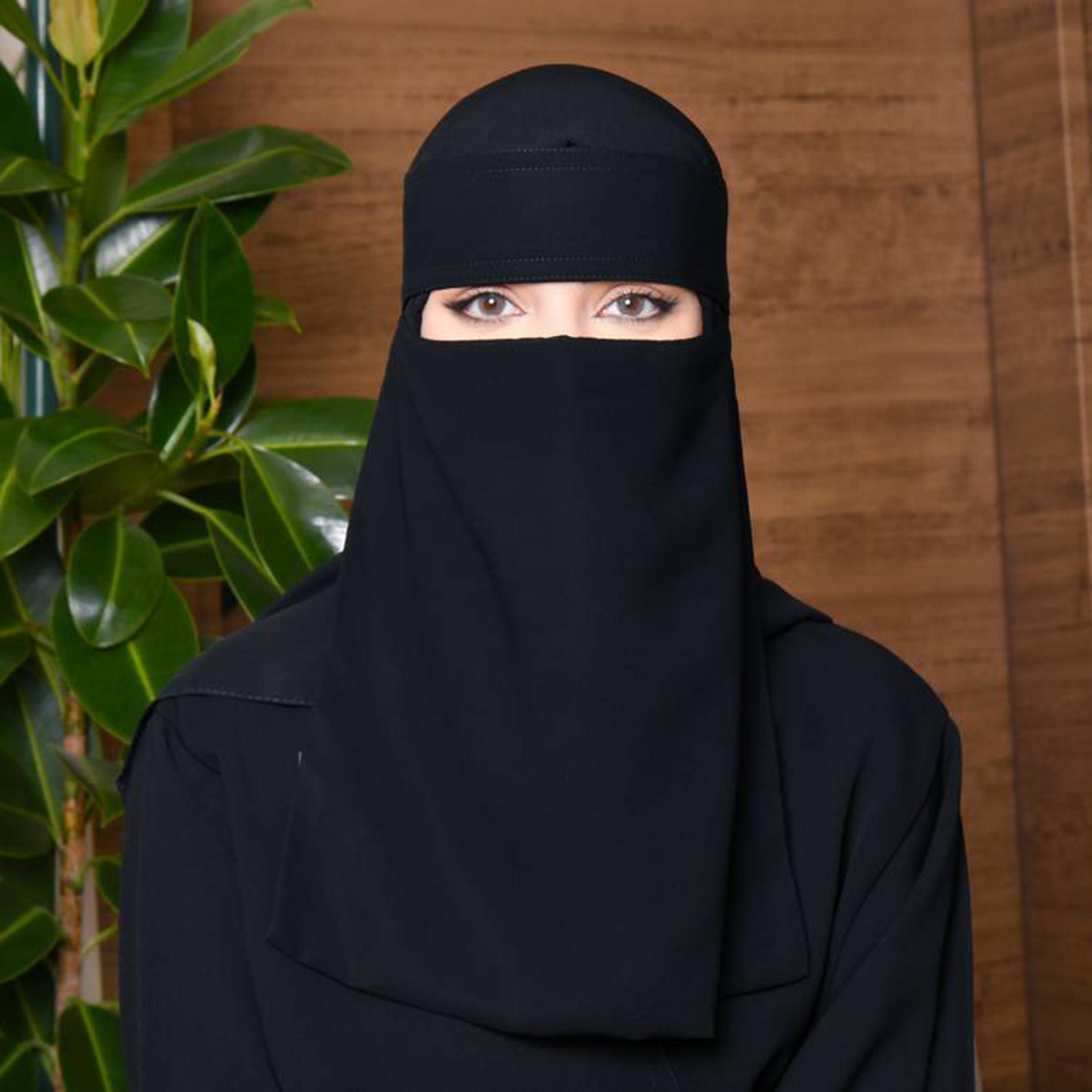 Beyond Abaya Black Plain Women's Niqab-women-arabicclothing-headscarf-niqab-image-1
