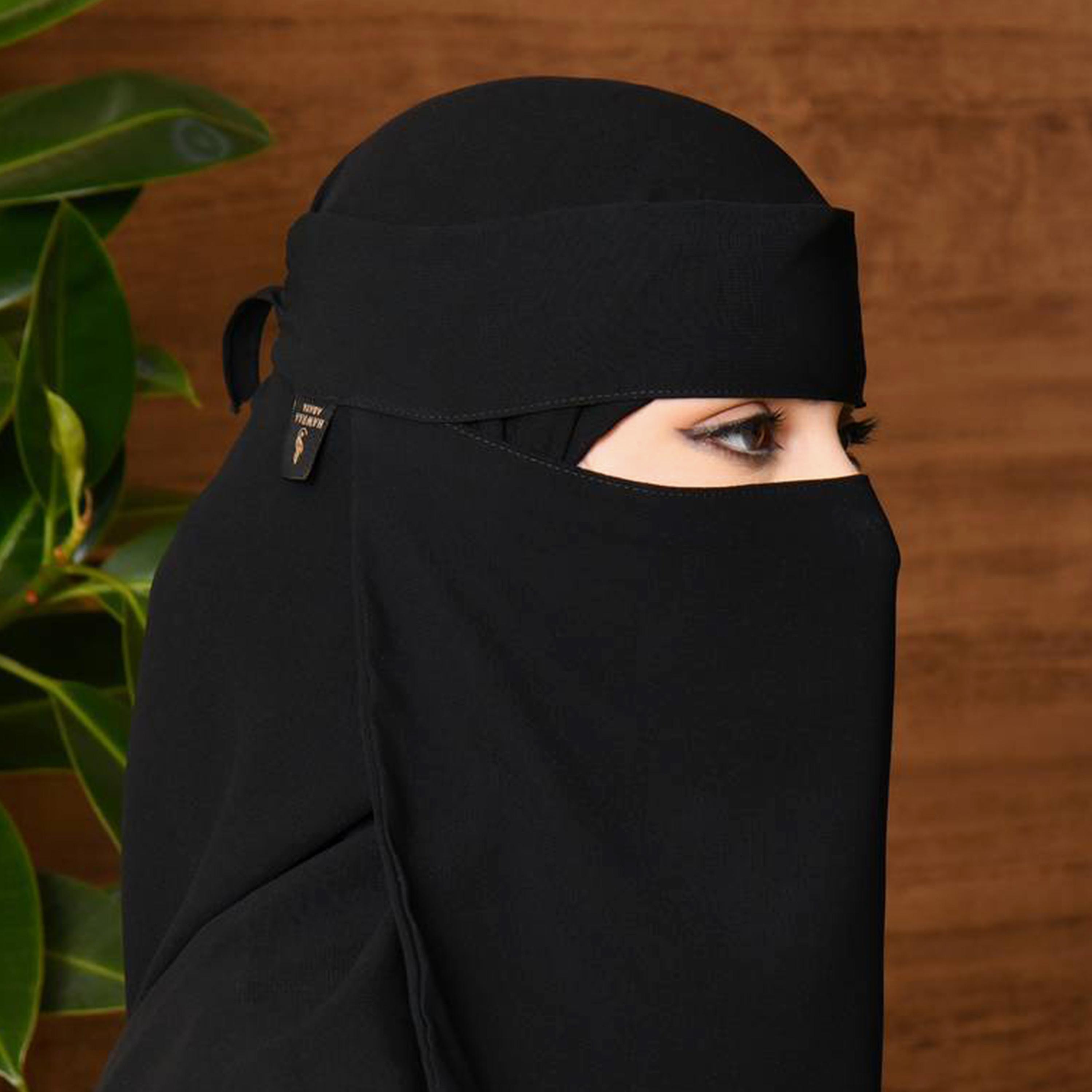 Beyond Abaya Black Plain Women's Niqab-women-arabicclothing-headscarf-niqab-image-2