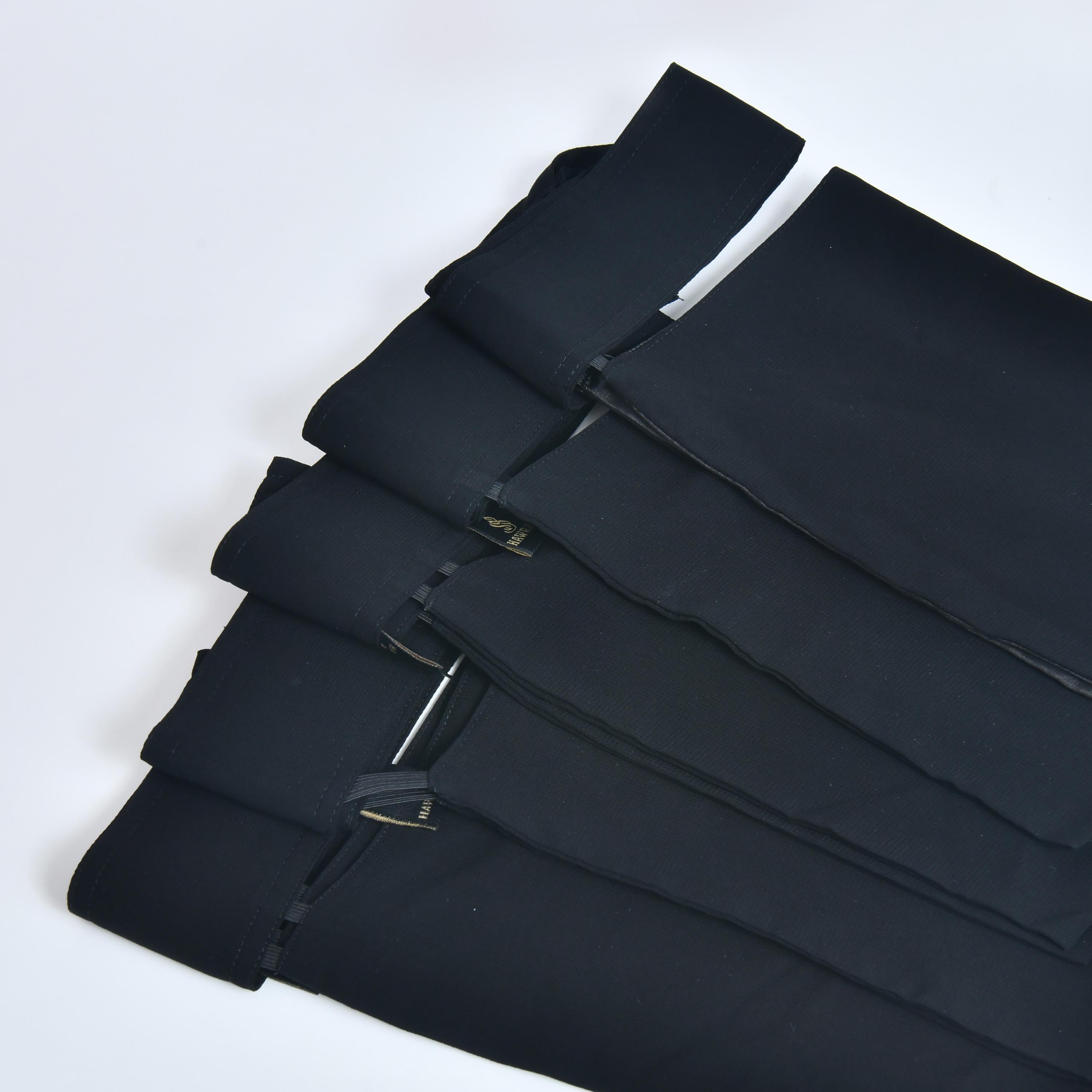 Hawraa Set of 5 Black Silk Women's Niqab-women-arabicclothing-headscarf-niqab-image-2