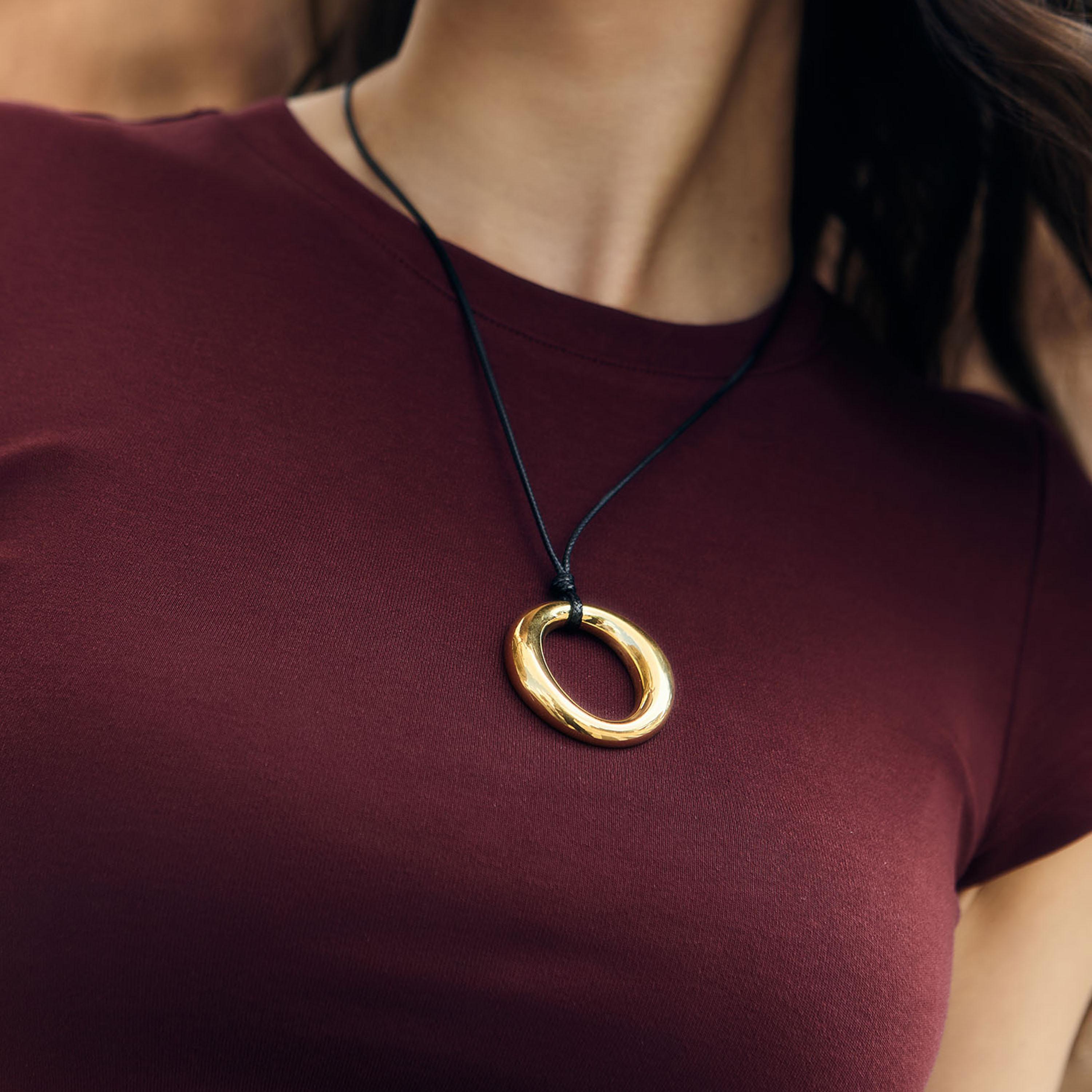 عقد بقلادة ليتشي ذهبي للنساء من سبيكة النحاس | مقاس موحد | ncl0199-women-watchesandjewellery-jewellery-necklacesandpendants-image-4