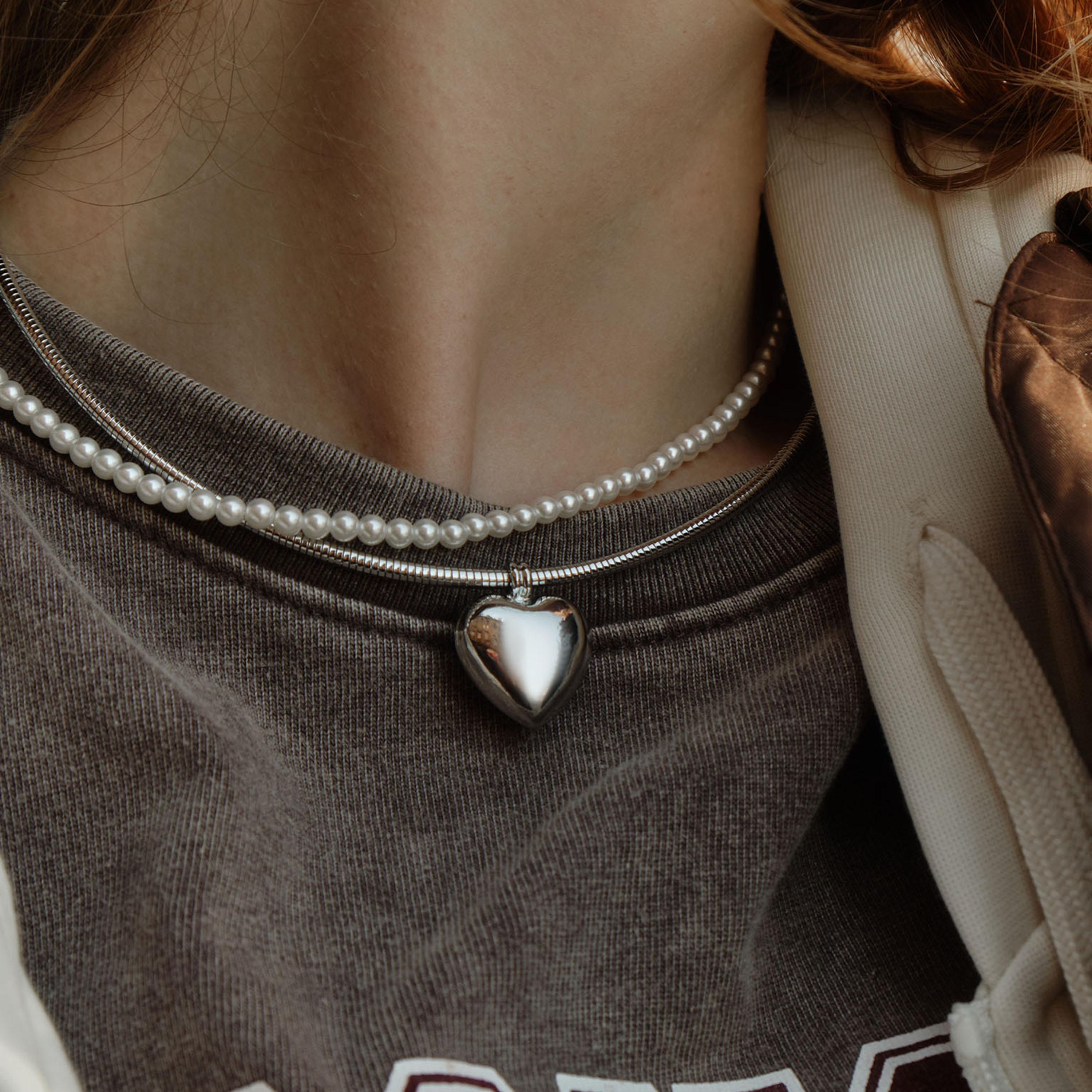 عقد سلسلة ليتشي أبيض بلؤلؤ اصطناعي للنساء | مقاس موحد | ncl0206-women-watchesandjewellery-jewellery-necklacesandpendants-image-2