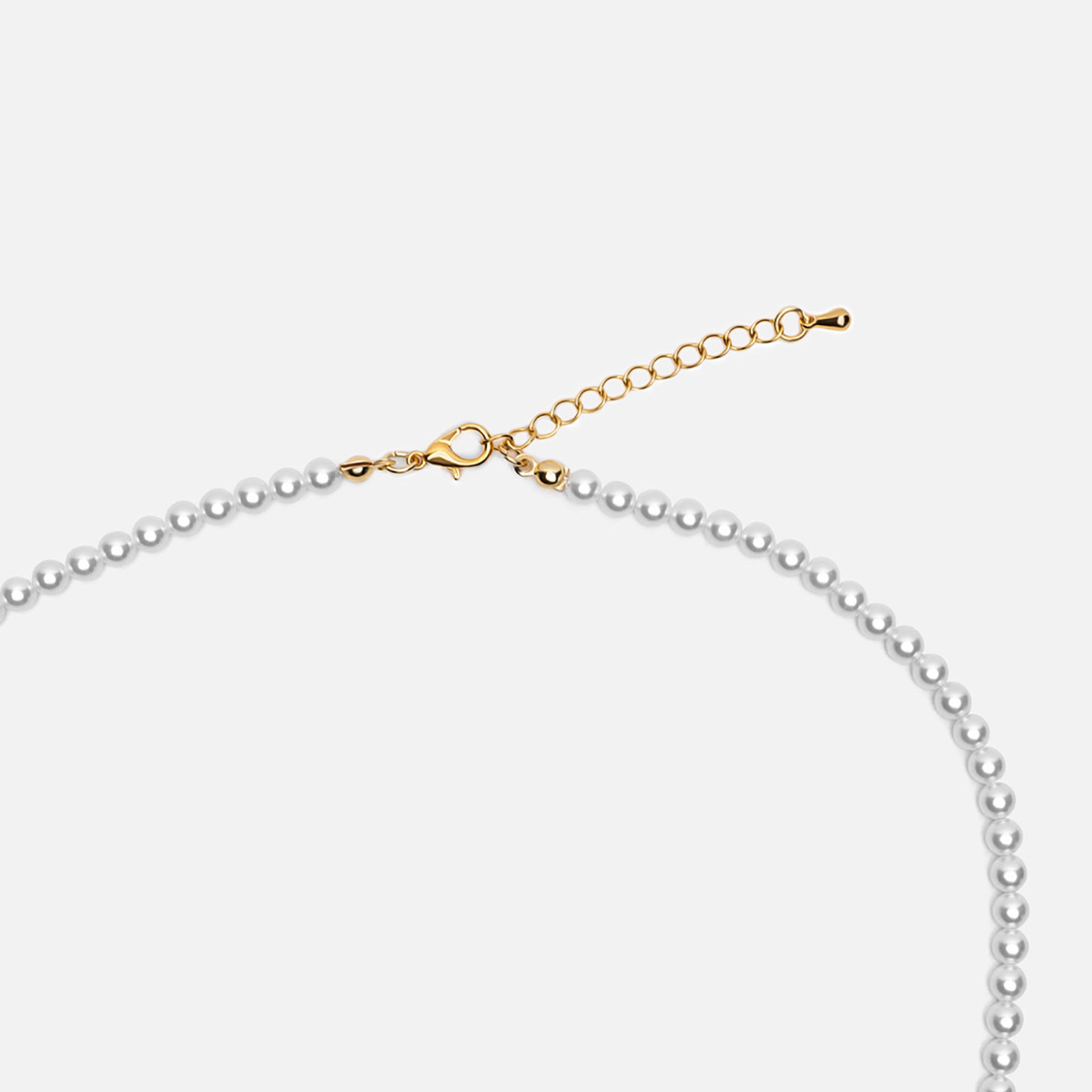 عقد سلسلة ليتشي أبيض بلؤلؤ اصطناعي للنساء | مقاس موحد | ncl0232-women-watchesandjewellery-jewellery-necklacesandpendants-image-3