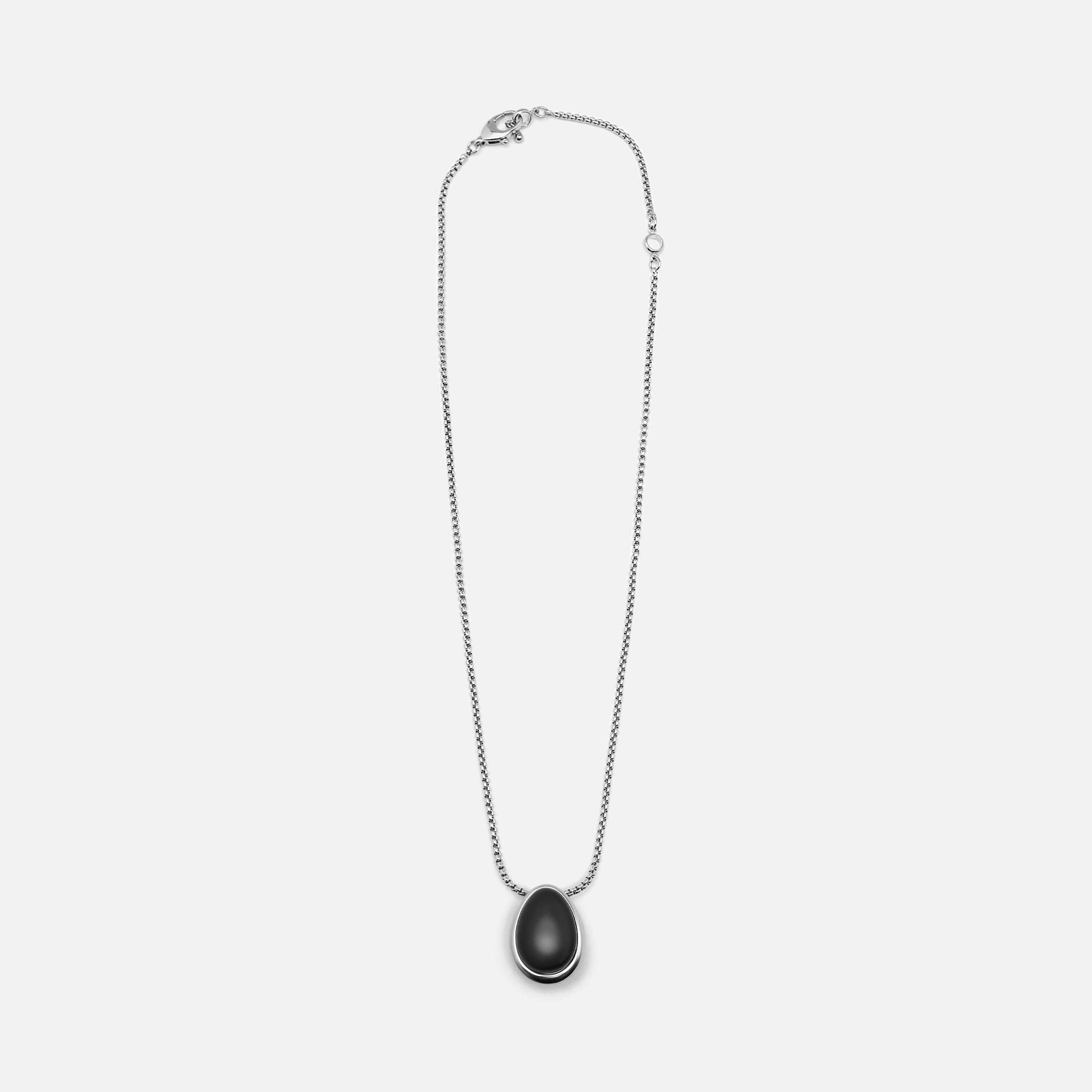 عقد بقلادة حجر أسود ليتشي للنساء من النحاس | مقاس موحد | ncl0270-women-watchesandjewellery-jewellery-necklacesandpendants-image-2