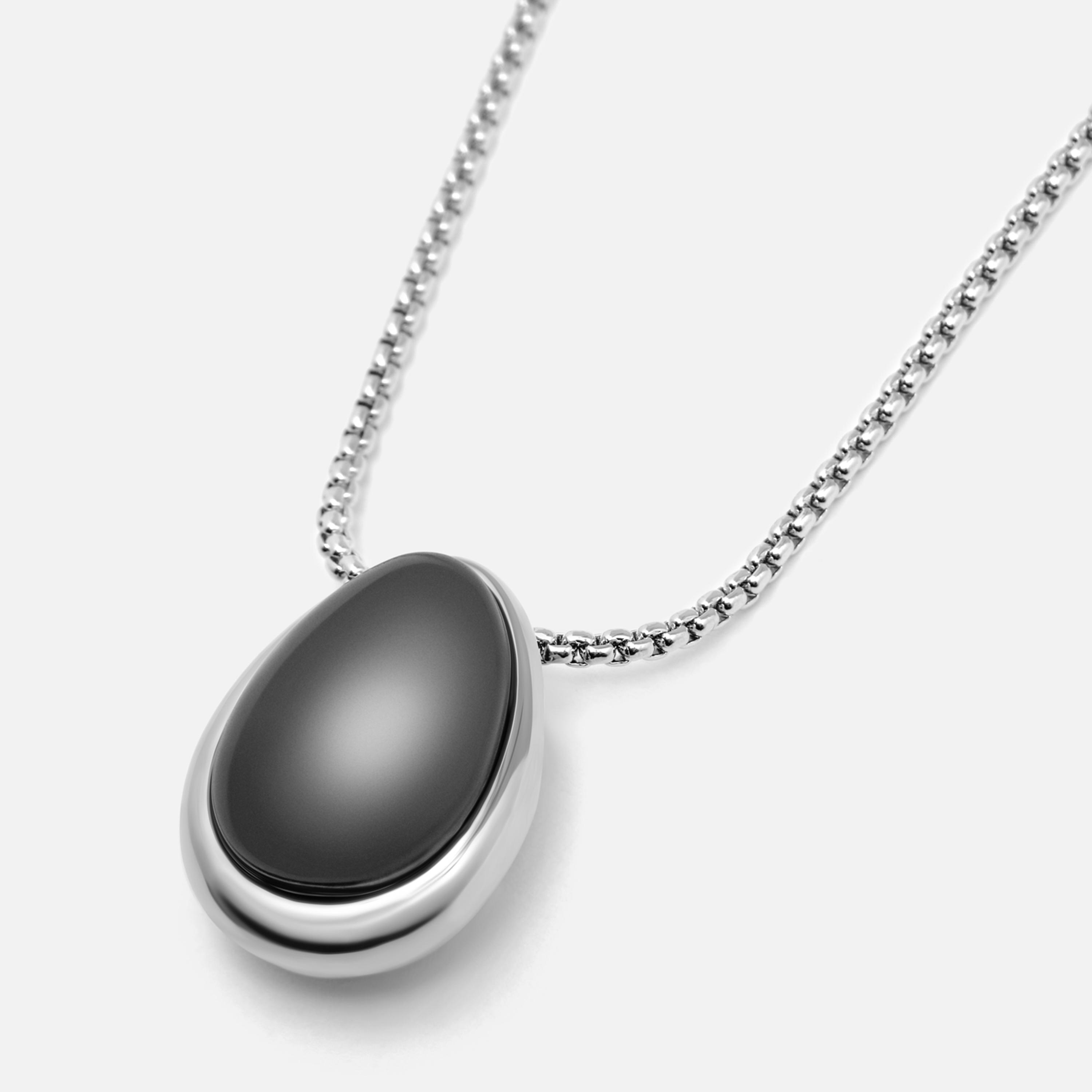 عقد بقلادة حجر أسود ليتشي للنساء من النحاس | مقاس موحد | ncl0270-women-watchesandjewellery-jewellery-necklacesandpendants-image-3