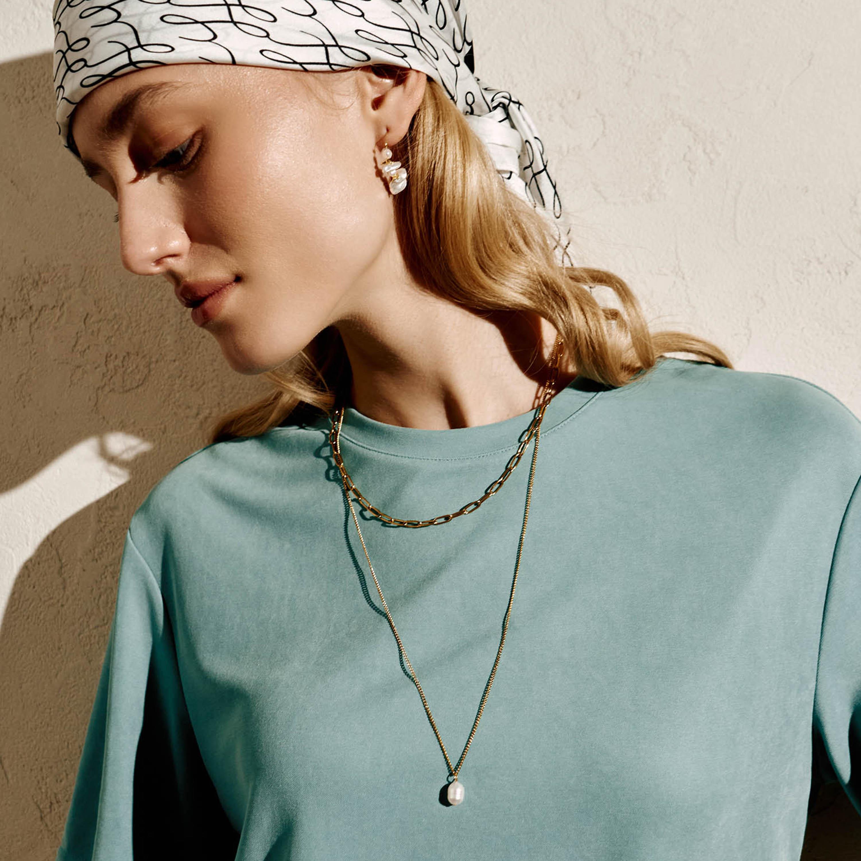 عقد بقلادة لؤلؤ ليتشي ذهبي للنساء من سبيكة النحاس | مقاس موحد | ncl0276-women-watchesandjewellery-jewellery-necklacesandpendants-image-1
