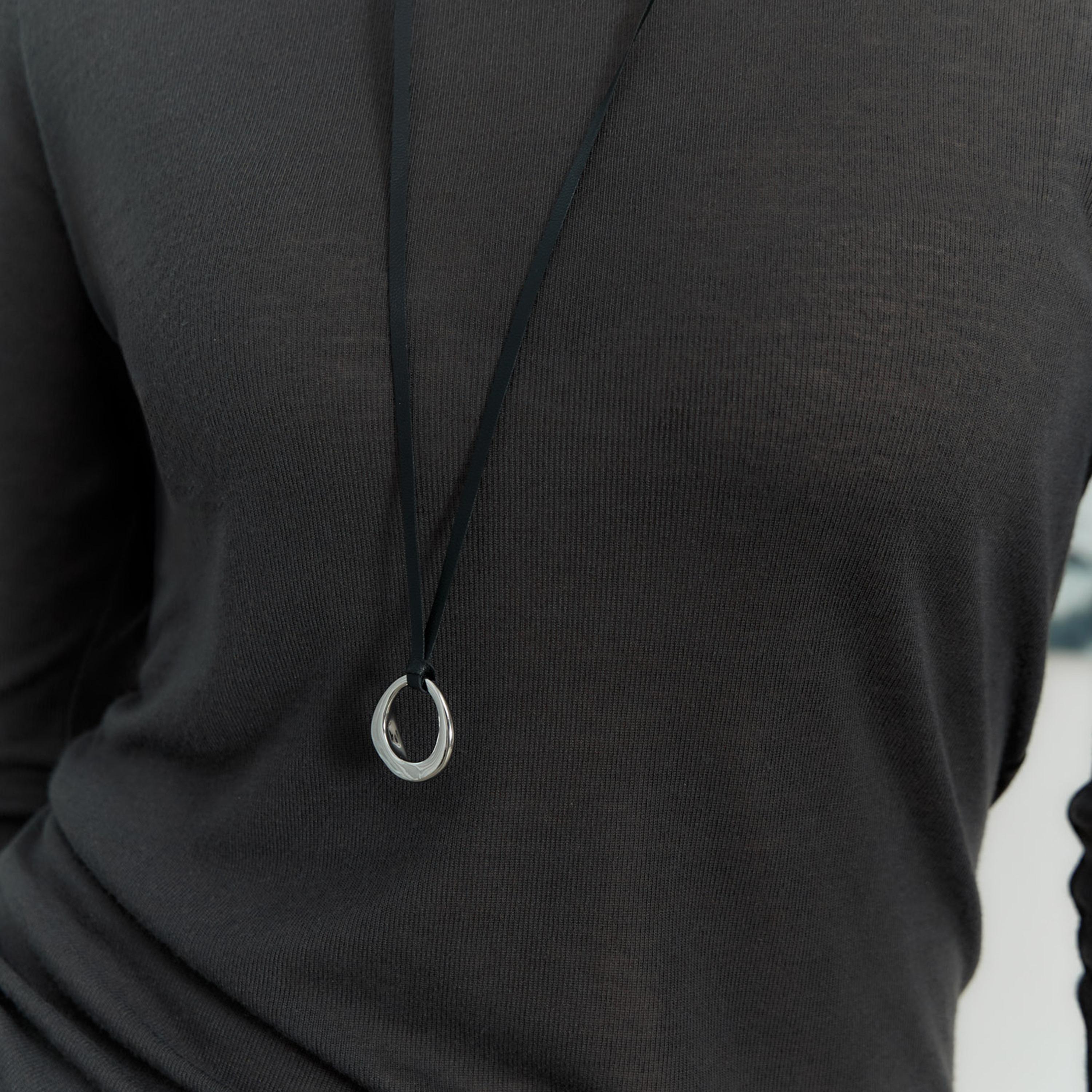 عقد بقلادة ليتشي فضي للنساء من النحاس | مقاس موحد | ncl0281-women-watchesandjewellery-jewellery-necklacesandpendants-image-1
