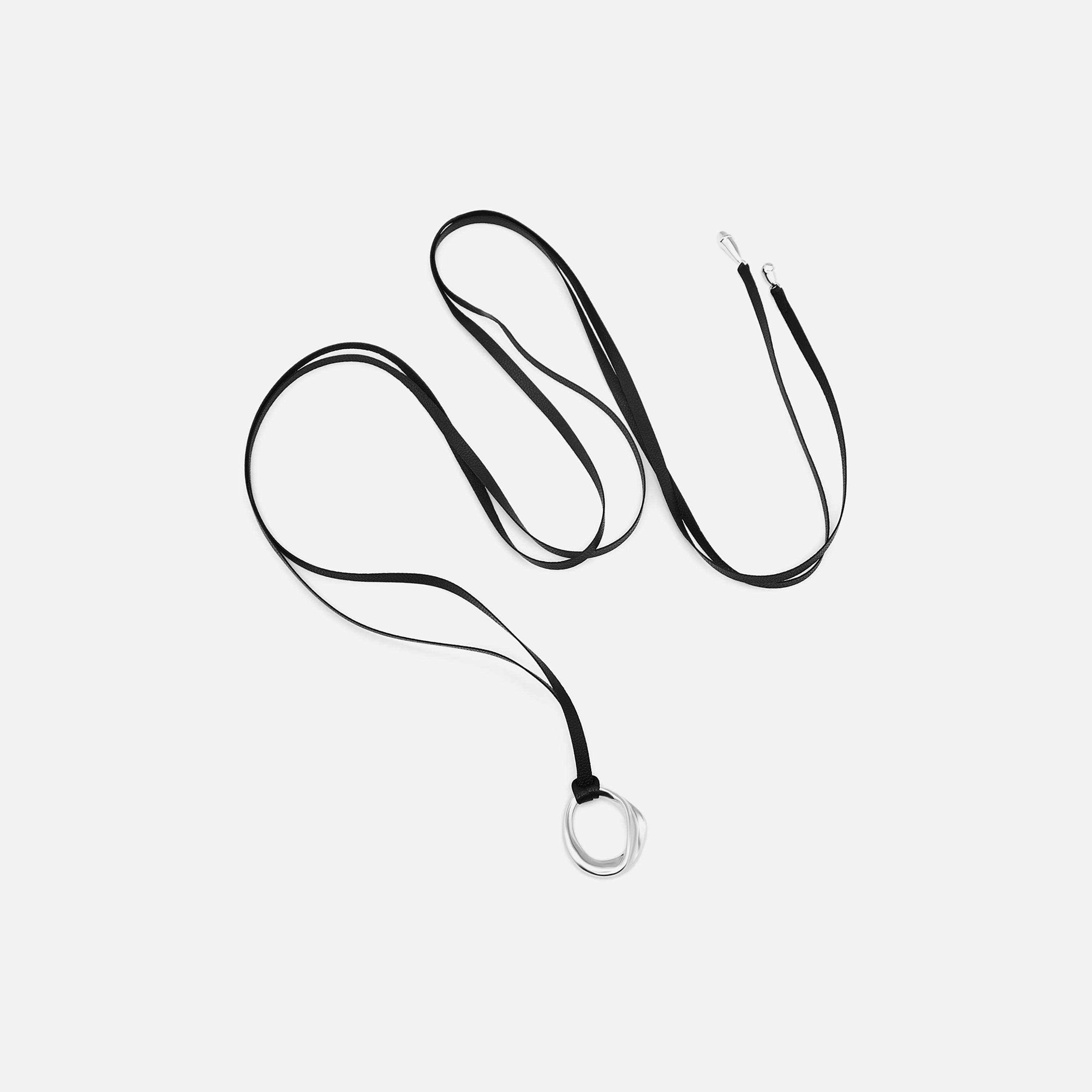 عقد بقلادة ليتشي فضي للنساء من النحاس | مقاس موحد | ncl0281-women-watchesandjewellery-jewellery-necklacesandpendants-image-2