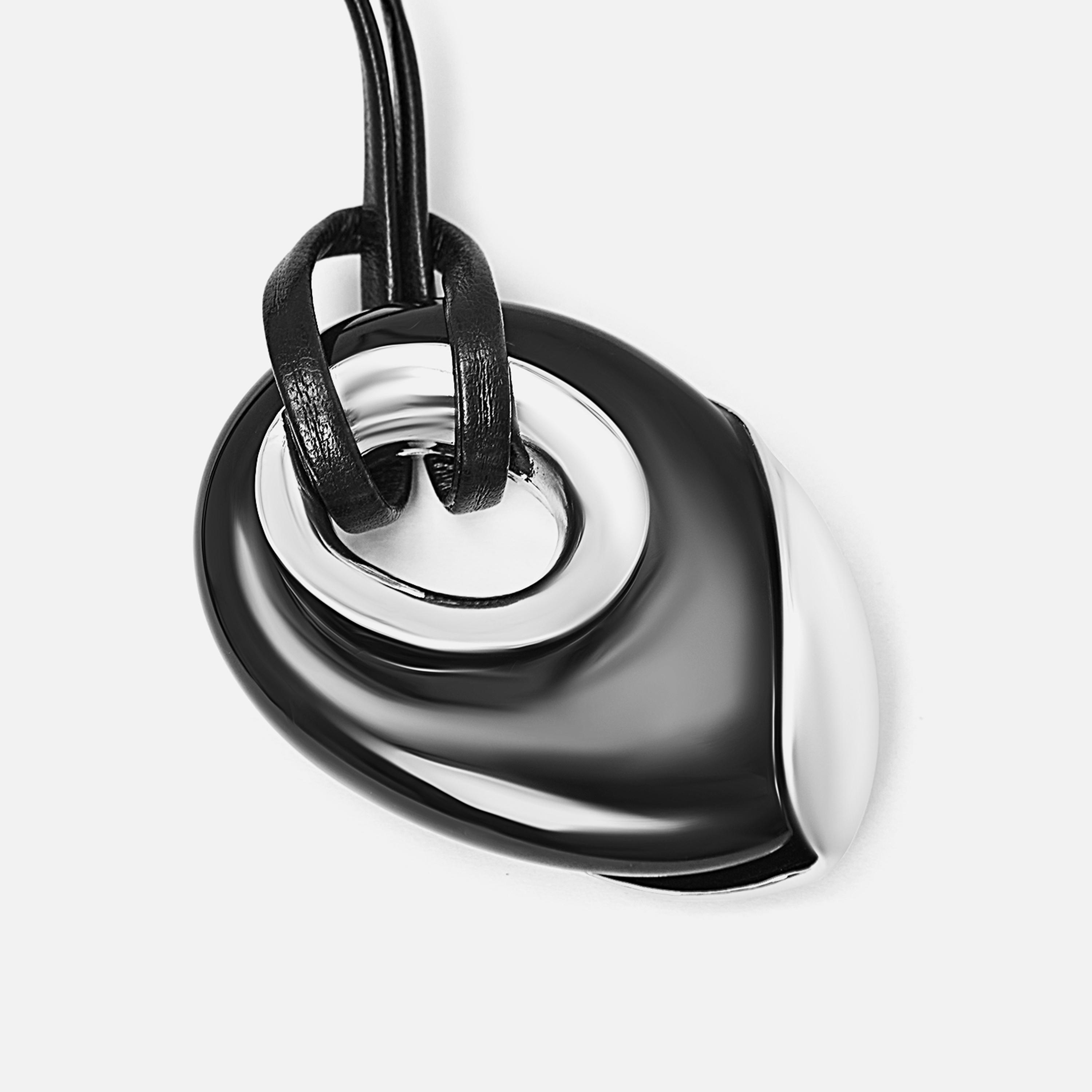 عقد بقلادة ليتشي أسود للنساء من سبيكة النحاس | مقاس موحد | ncl0293-women-watchesandjewellery-jewellery-necklacesandpendants-image-3