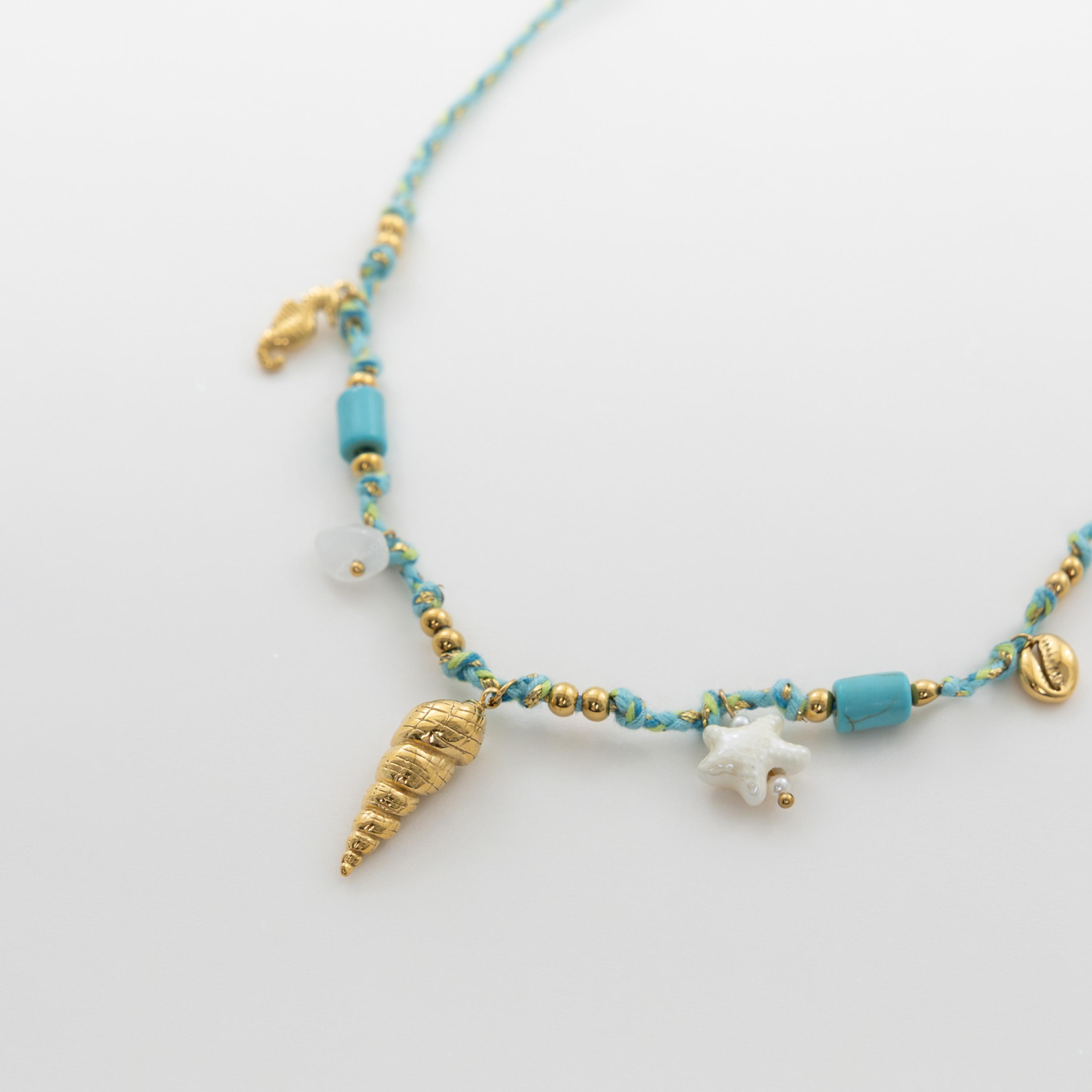 عقد بدليات زرقاء فاتحة ليتشي من الستانلس ستيل | مقاس موحد | ncl0308-women-watchesandjewellery-jewellery-necklacesandpendants-image-3