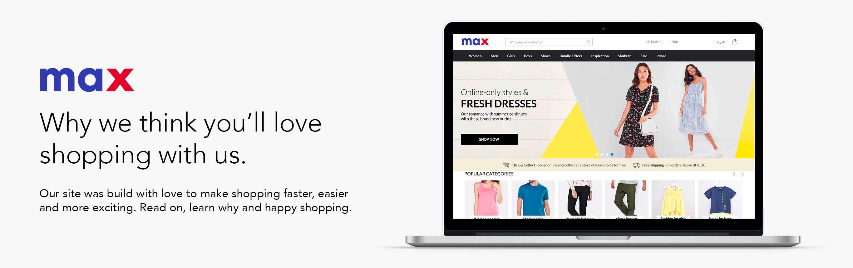 Max fashion online store best sale