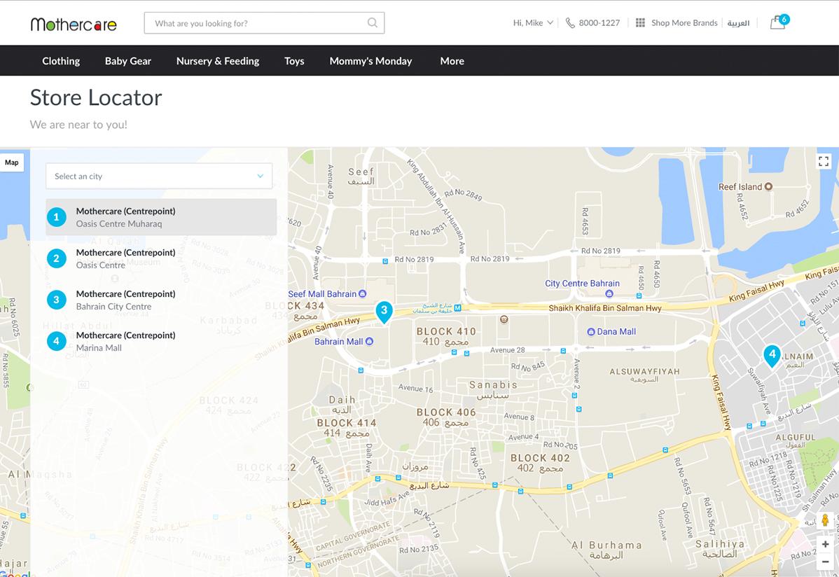 Find your favourite store easily with our Store Locator.