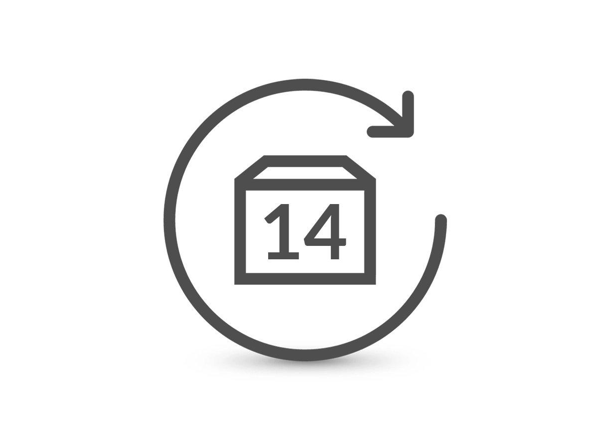 استرجاع  المنتجات بكل سهولة خلال 14 يومًا. 