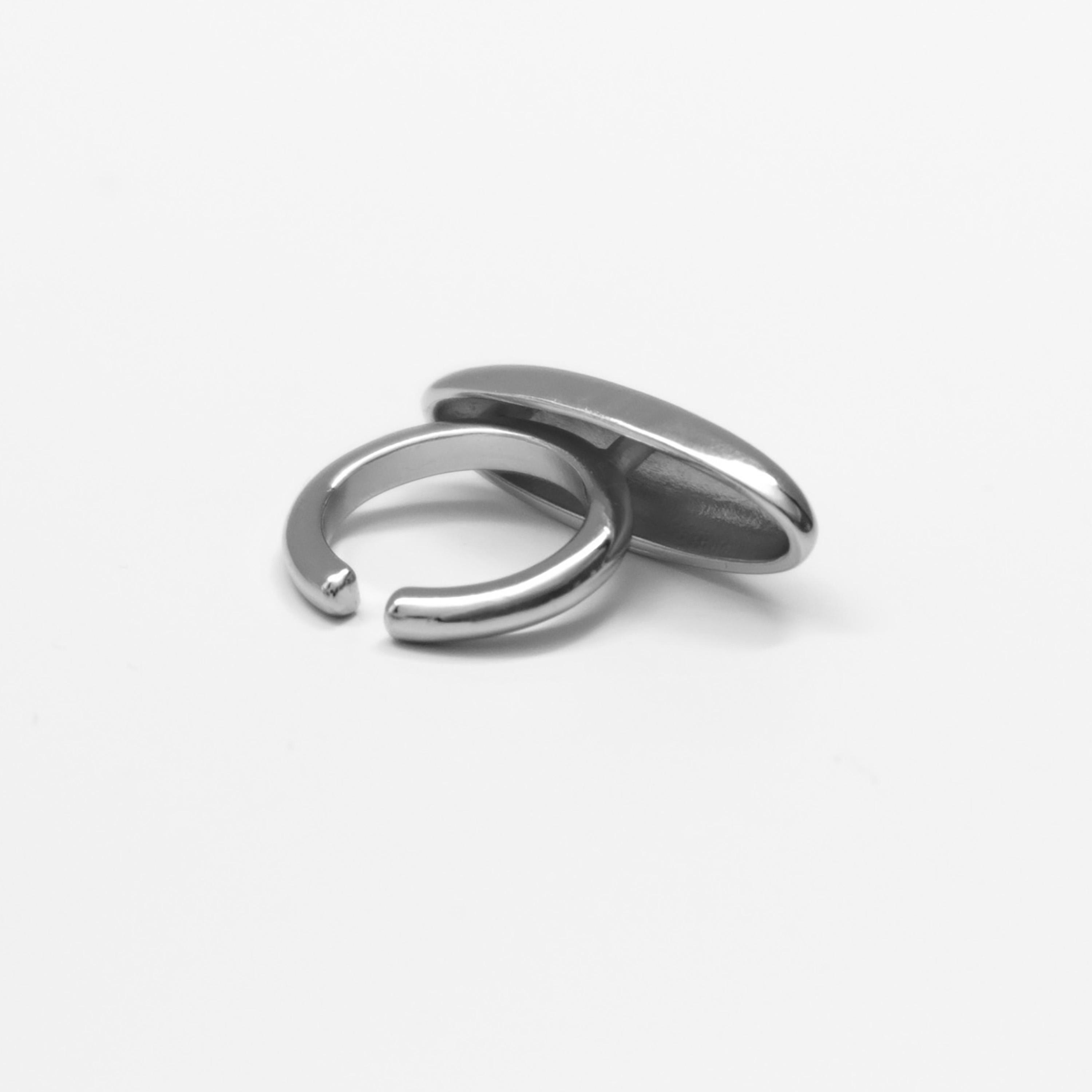 خواتم ليتشي فضية بتصاميم هندسية للنساء من سبيكة النحاس | ring158-women-watchesandjewellery-jewellery-rings-image-3