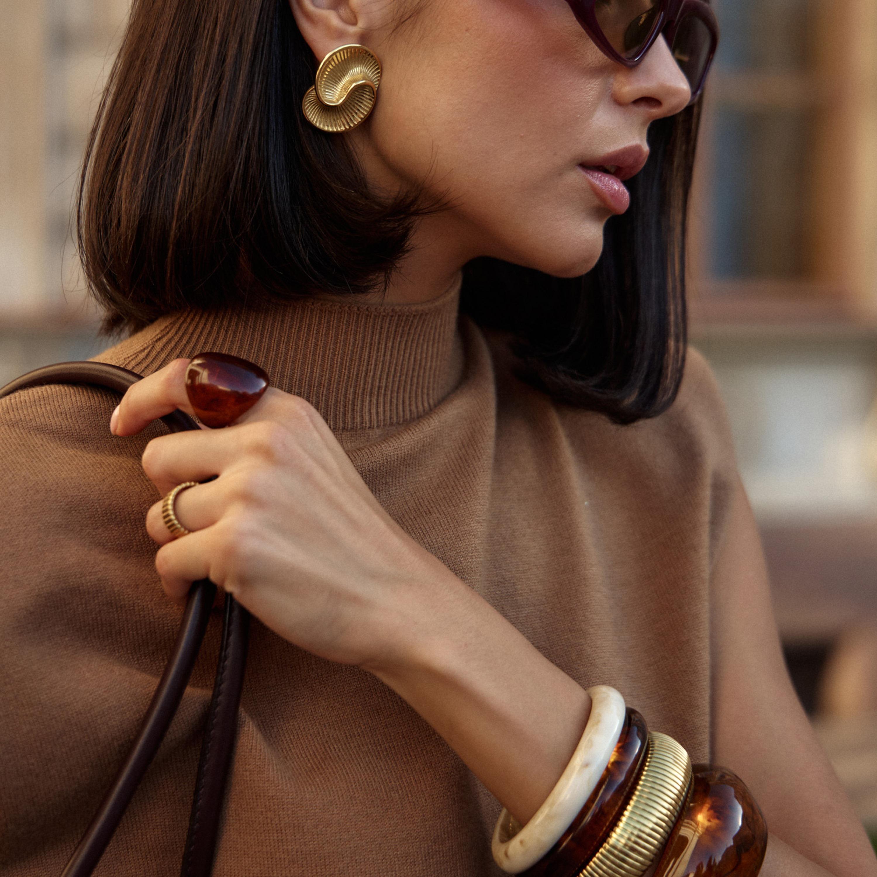 خواتم ليتشي بنقشة رخامية بنية للنساء من الراتنج | ring166-women-watchesandjewellery-jewellery-rings-image-3