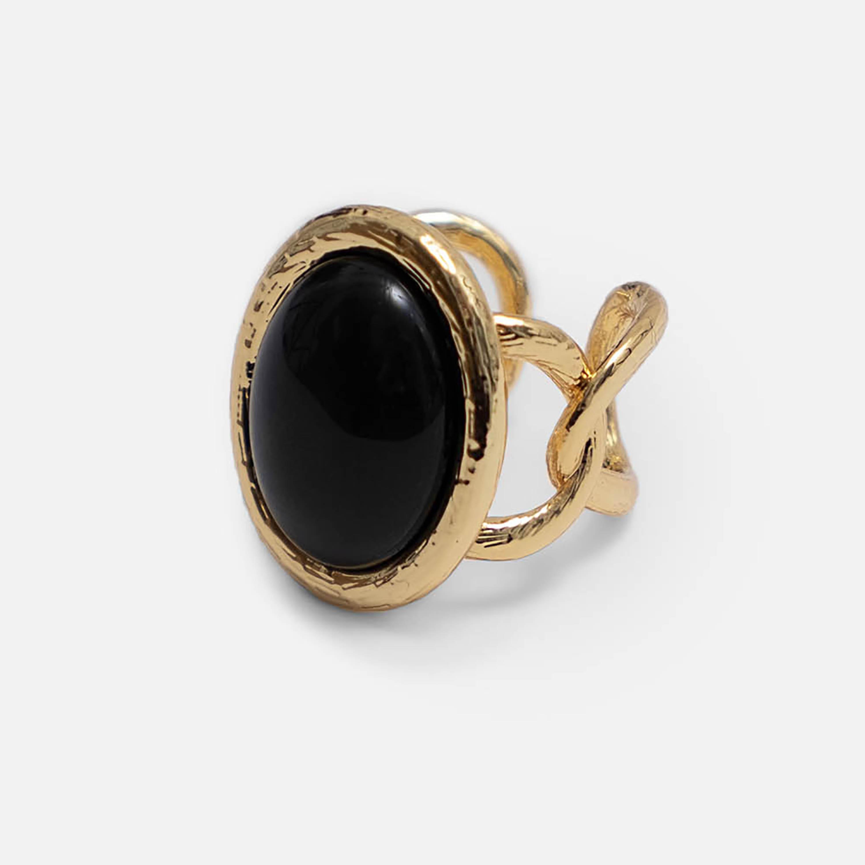 خواتم ليتشي ذهبية مرصعة بالأحجار للنساء من سبيكة النحاس | ring194-women-watchesandjewellery-jewellery-rings-image-2