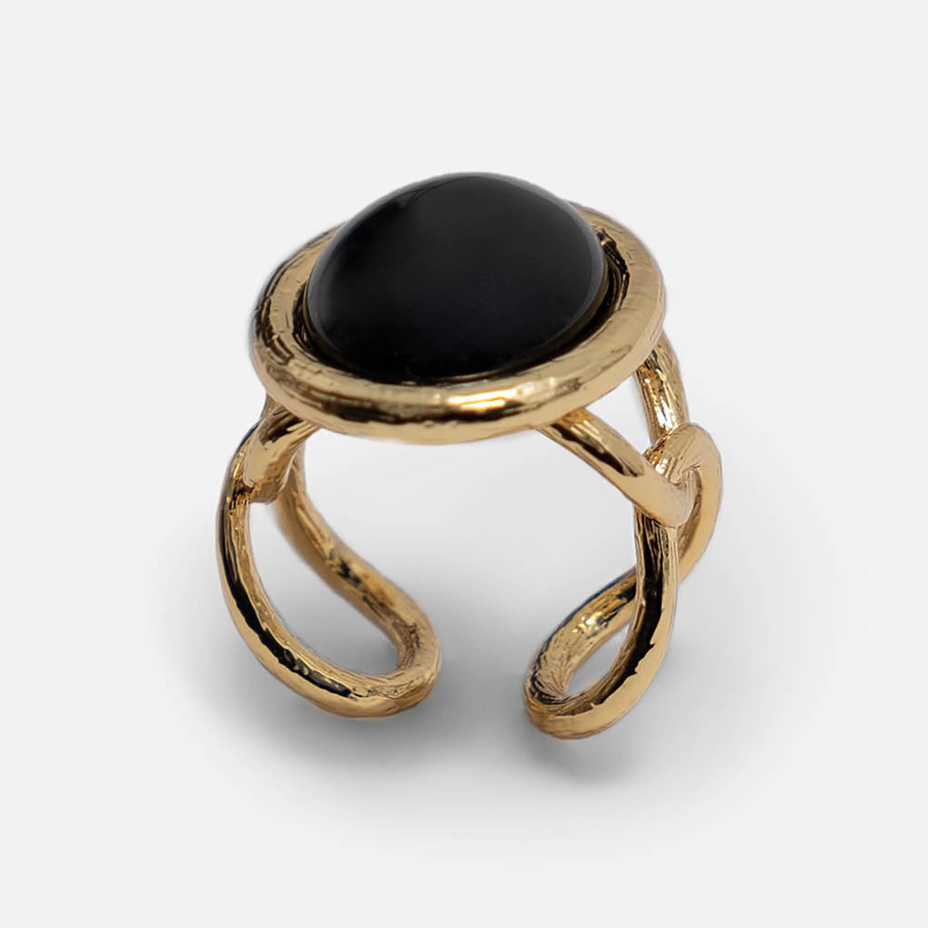 خواتم ليتشي ذهبية مرصعة بالأحجار للنساء من سبيكة النحاس | ring194-women-watchesandjewellery-jewellery-rings-image-3