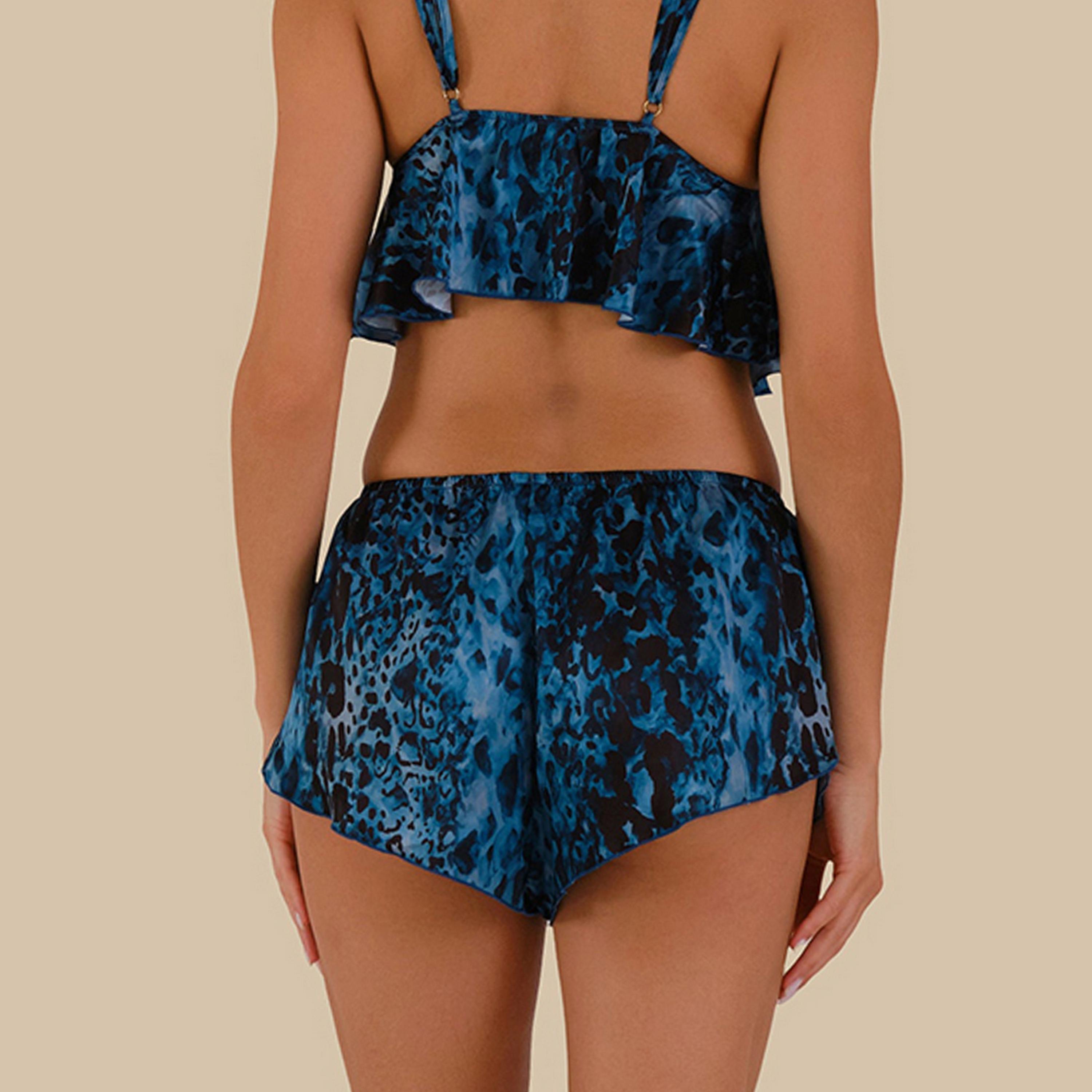 Isla & Evie Printed Sexy Elasticated Women's Shorts-women-clothing-nightwear-pyjamas-bottoms-image-5