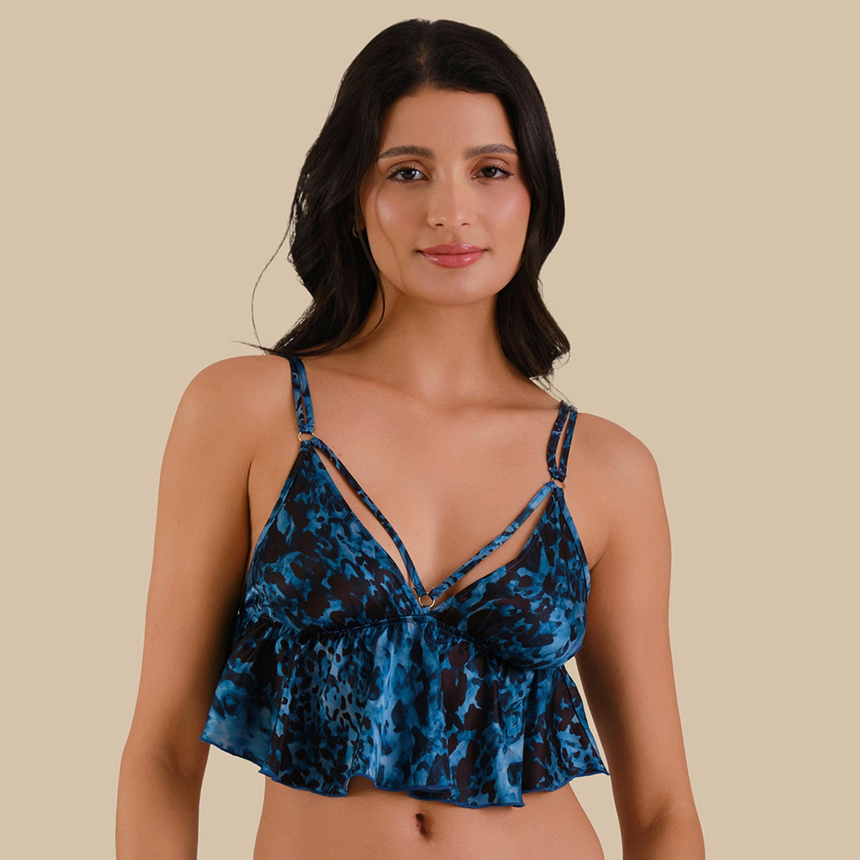 توب نسائي كروب بحمالات رفيعة ومطبوع من إيزلا آند إيفي-women-clothing-nightwear-pyjamas-tops-image-1