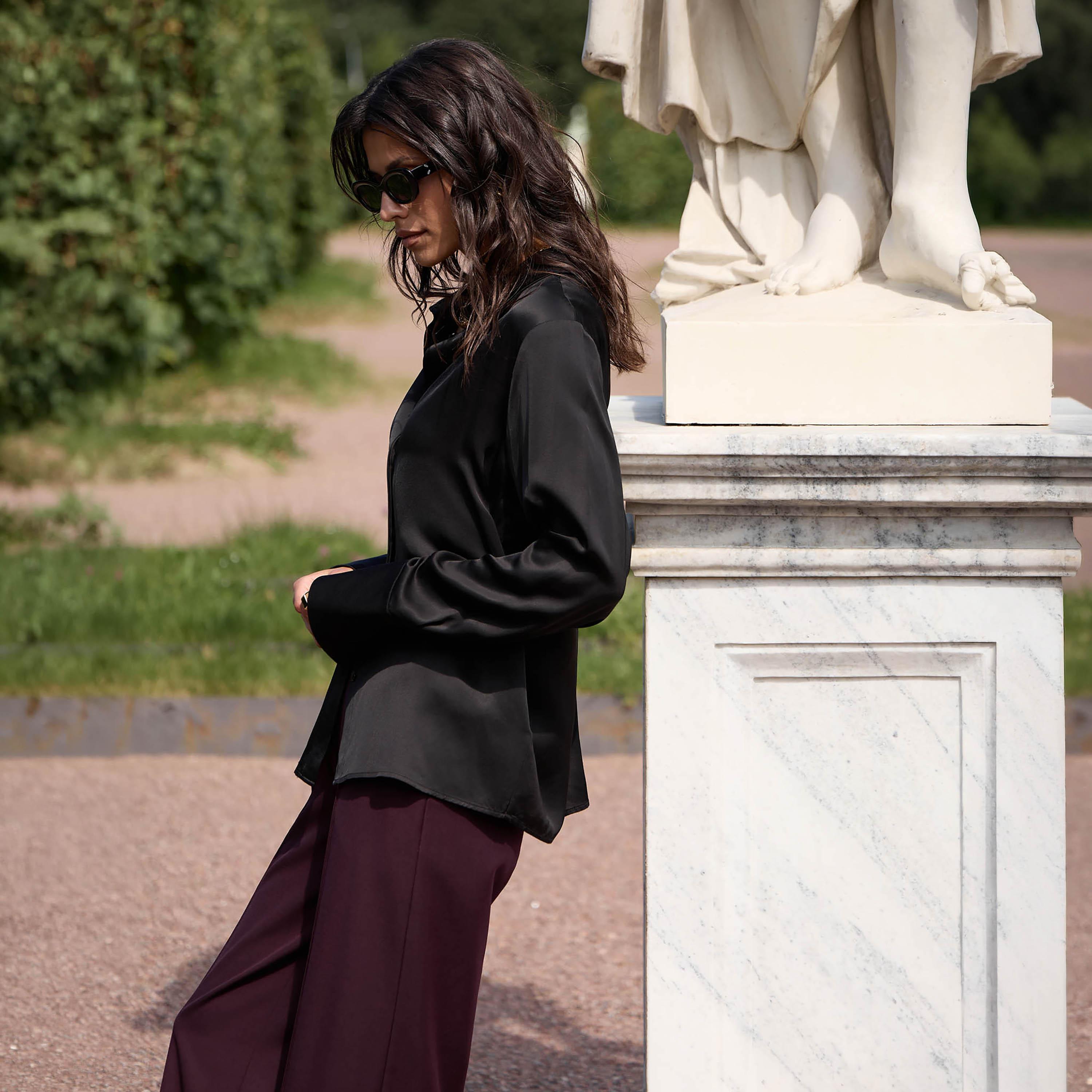 قميص بياقة للنساء من ليتشي-women-clothing-shirtsandblouses-shirts-image-4