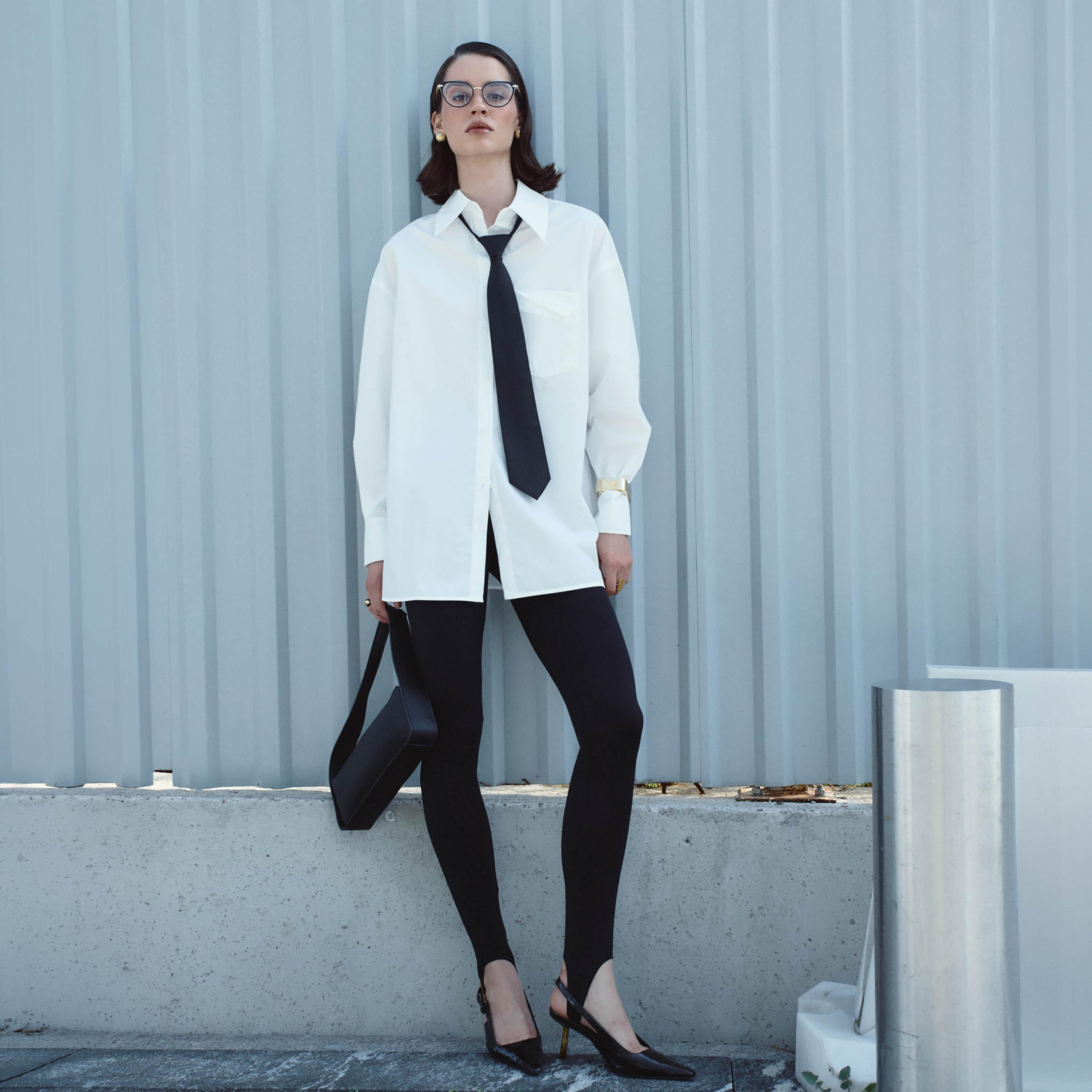 قميص أبيض بياقة وأكتاف منسدلة للنساء من ليتشي-women-clothing-shirtsandblouses-shirts-image-2