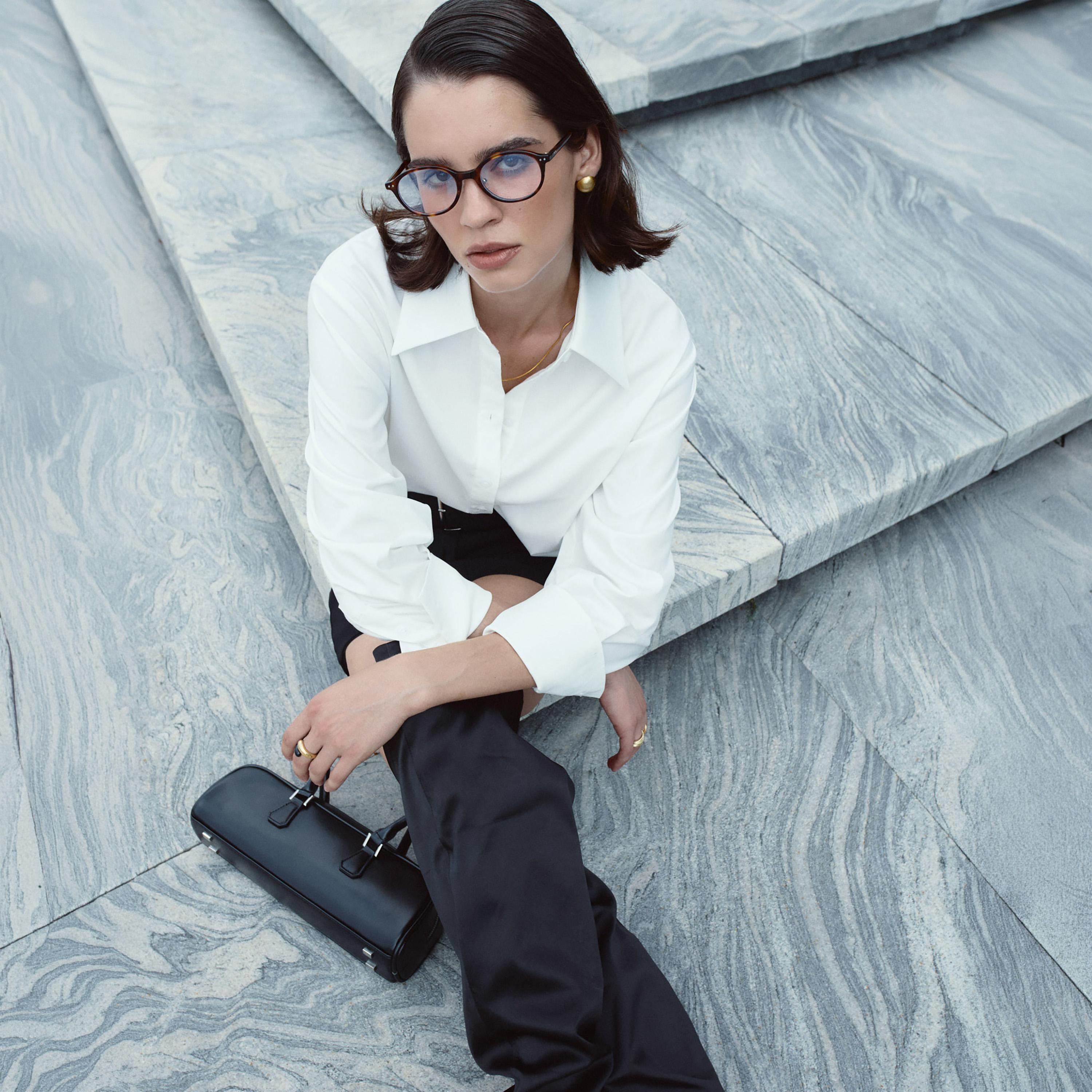 قميص أبيض بياقة للنساء من ليتشي-women-clothing-shirtsandblouses-shirts-image-4