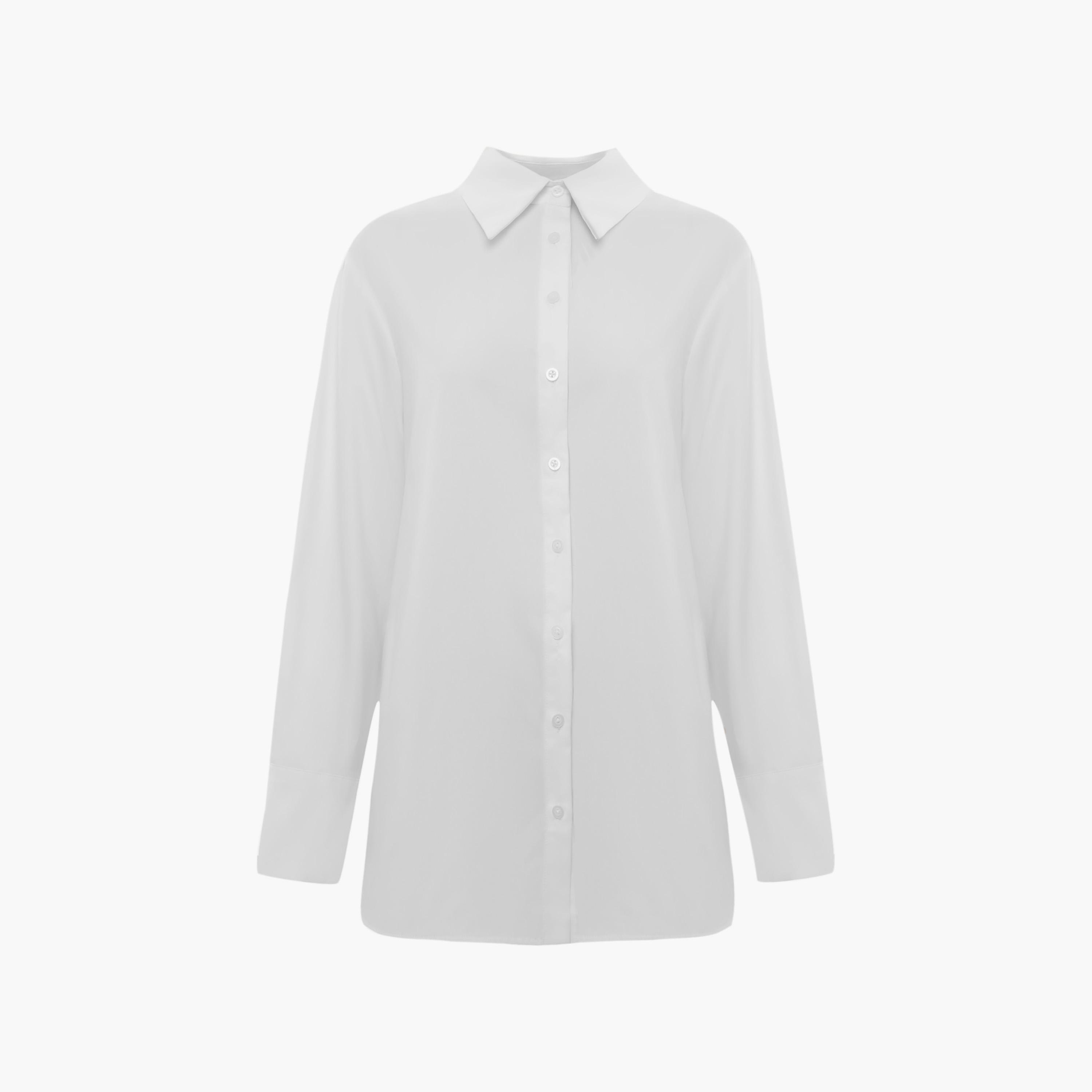 قميص أبيض بياقة للنساء من ليتشي-women-clothing-shirtsandblouses-shirts-image-5