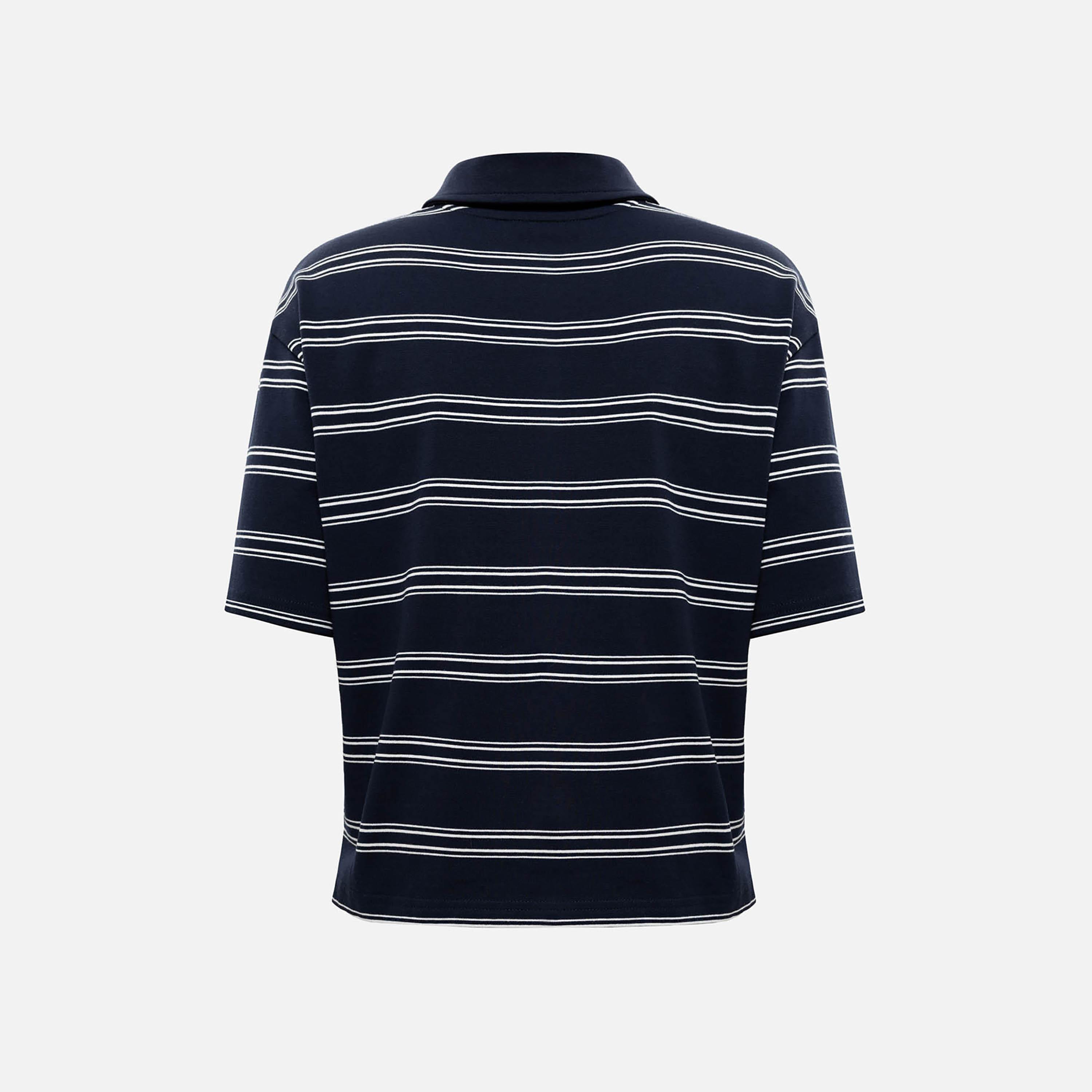 Lichi Striped Collared Women's Polo T-Shirt-women-clothing-tshirts-image-6
